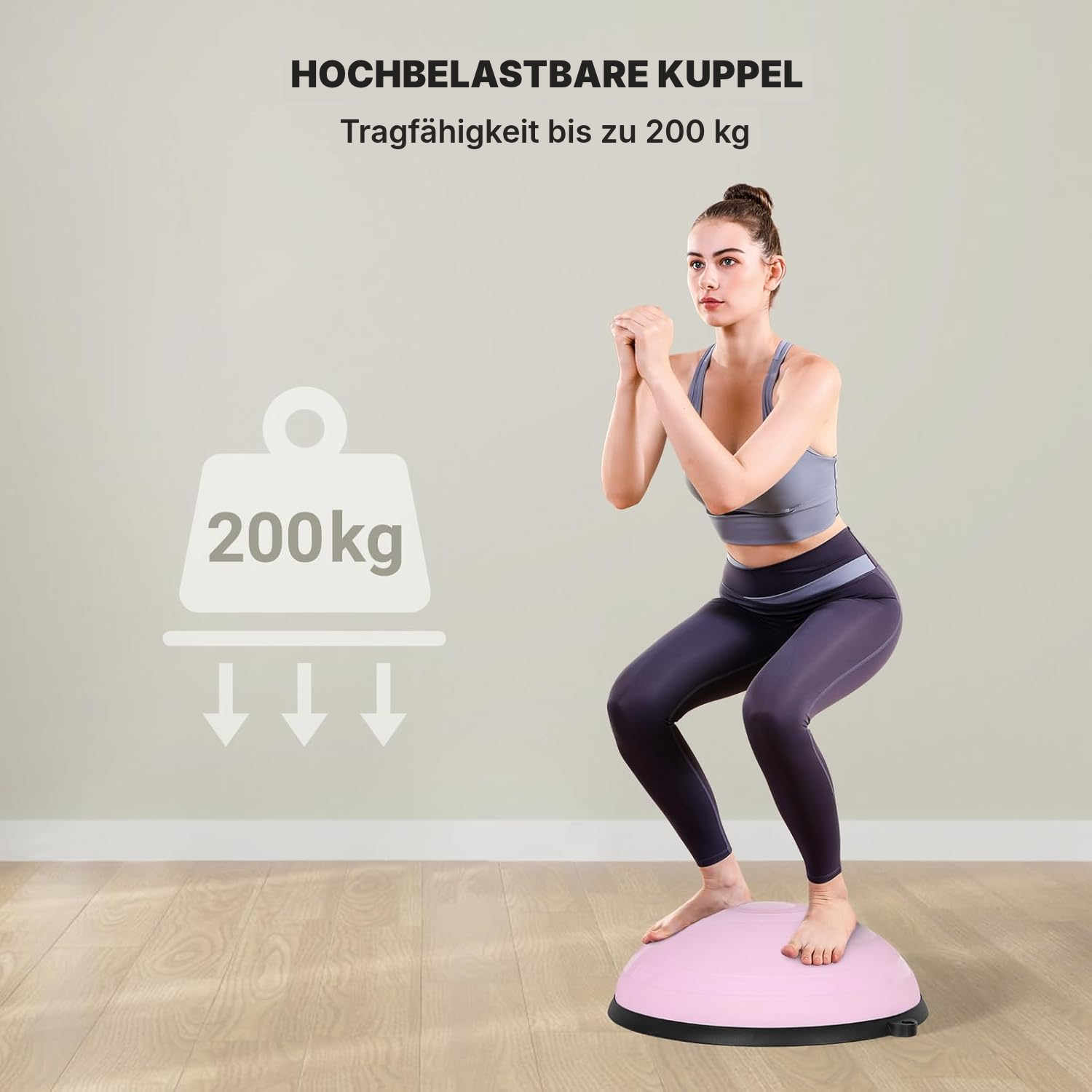 Rosa Gymnastikball für Balance & Ganzkörpertraining — 4