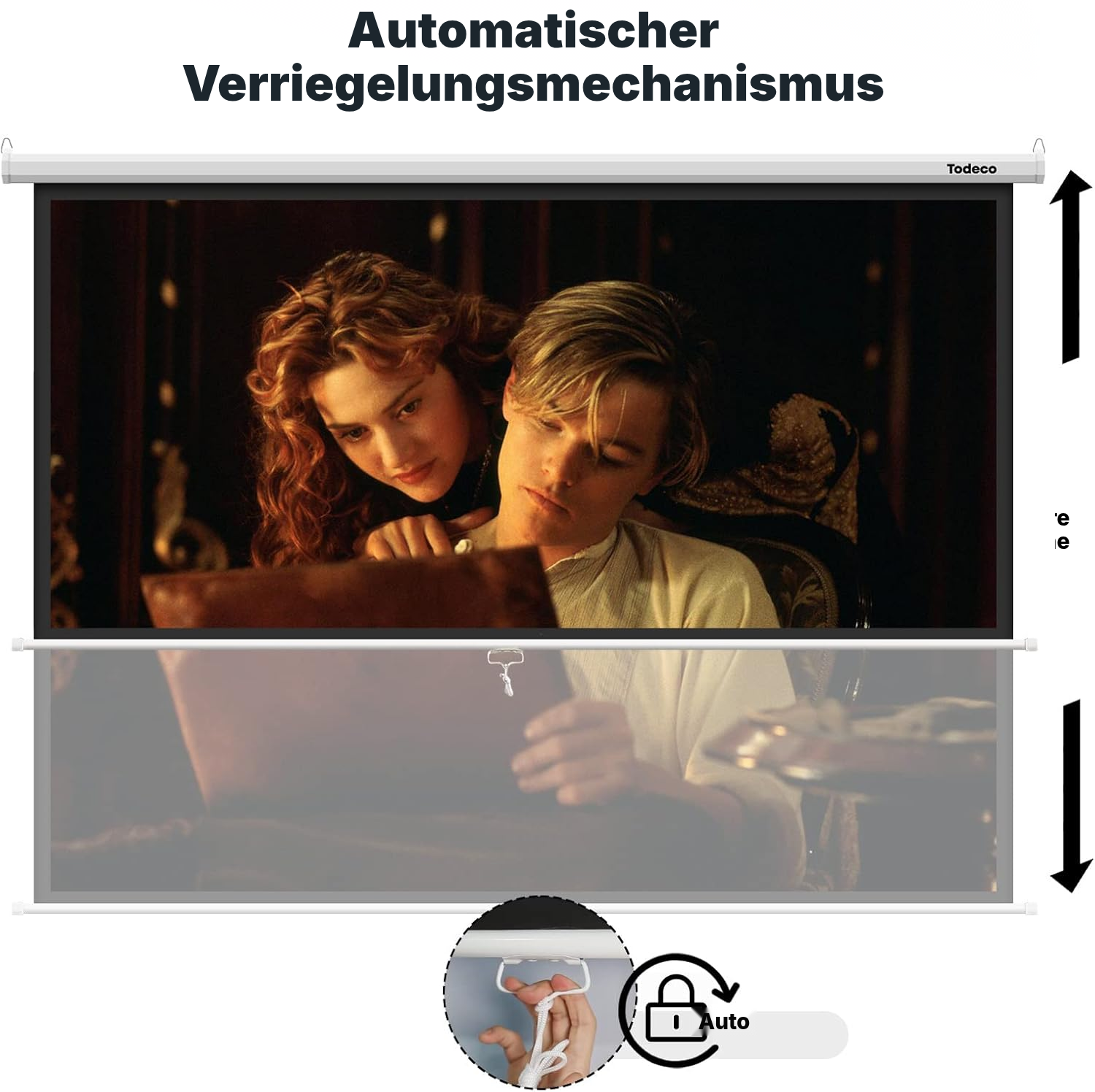 Beamer Leinwand 203 cm – scharfes 137 × 183 cm Bild — 2