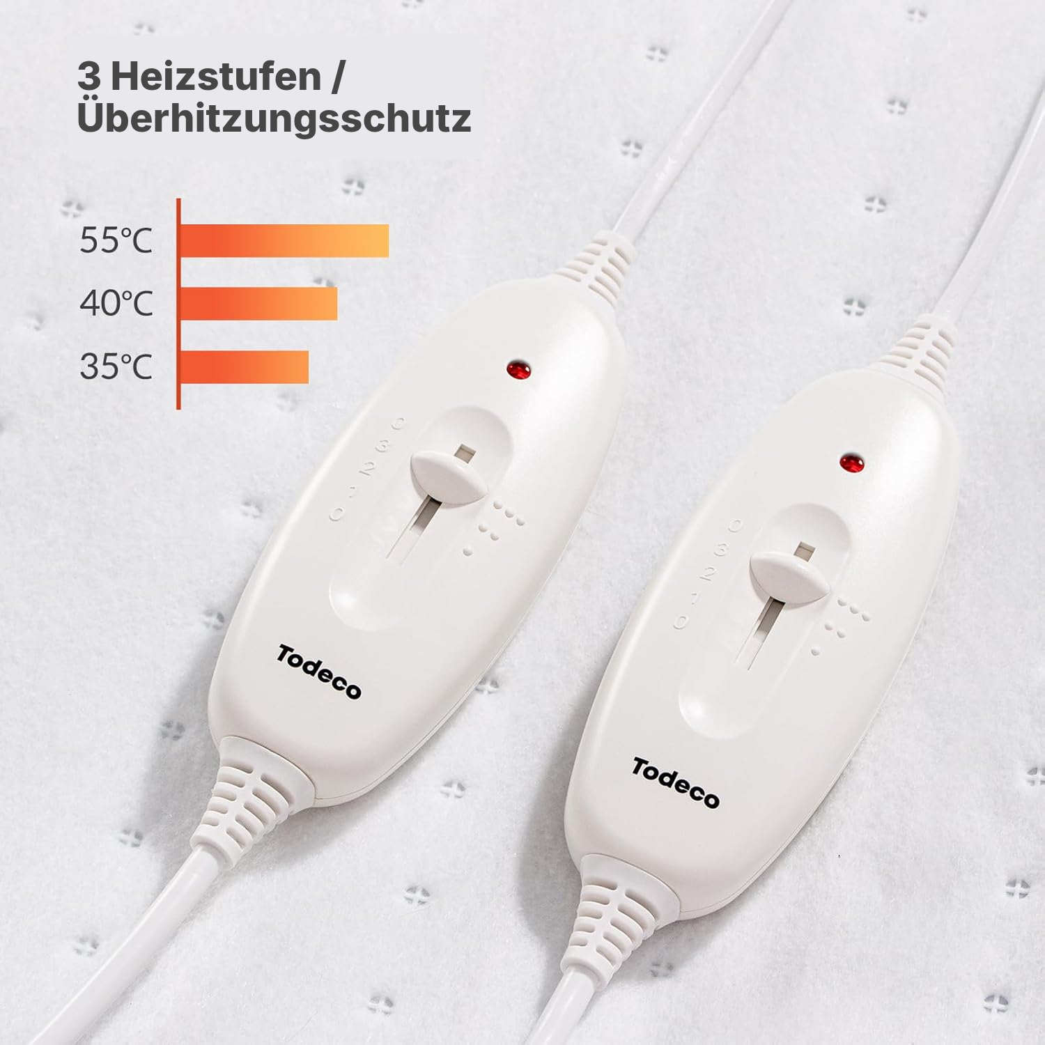 Beheizbare Matratzenauflage, doppelt – 3 Stufen — 2