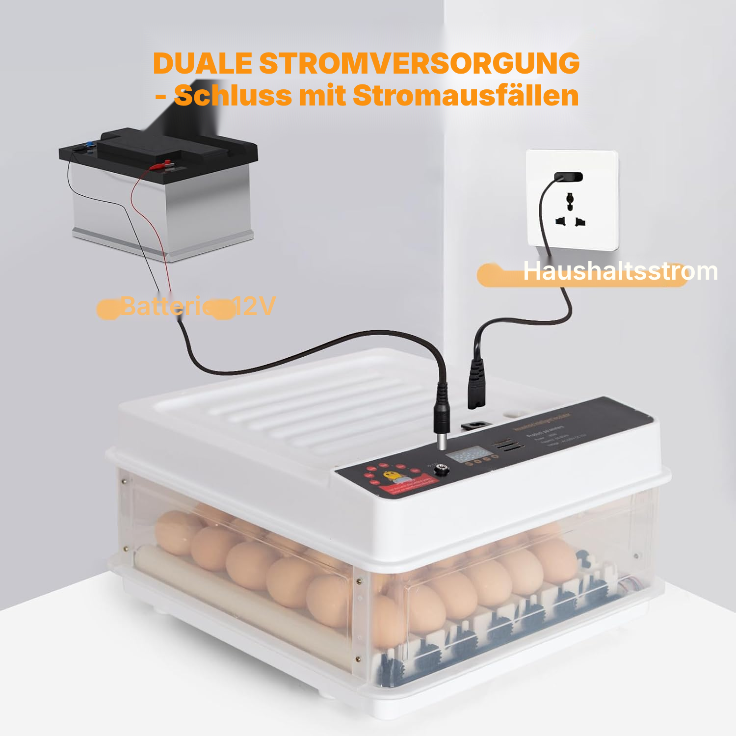 Brutautomat vollautomatisch – 48 Eier, 40 cm — 5
