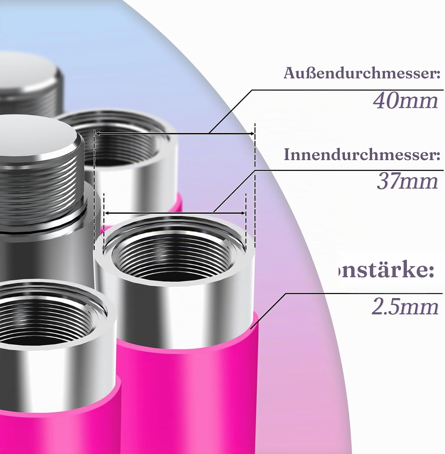 Dance Pole Stange Rosa – 200 kg, ohne Bohren — 6