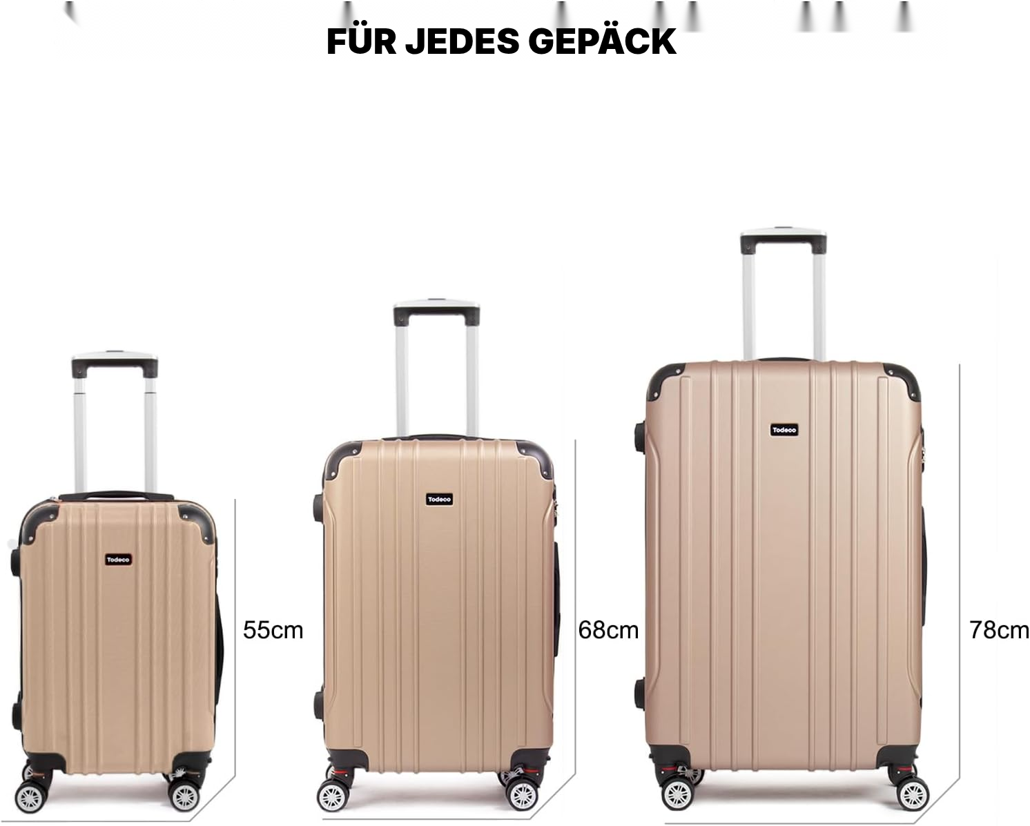 4 Ersatzrollen für Todeco-Koffer — 6