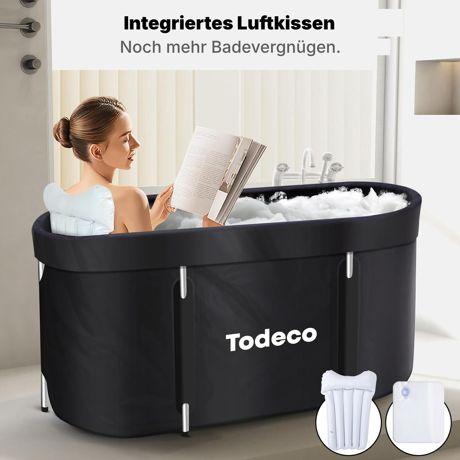 Faltbare Badewanne 120 × 57 × 55 cm — 6