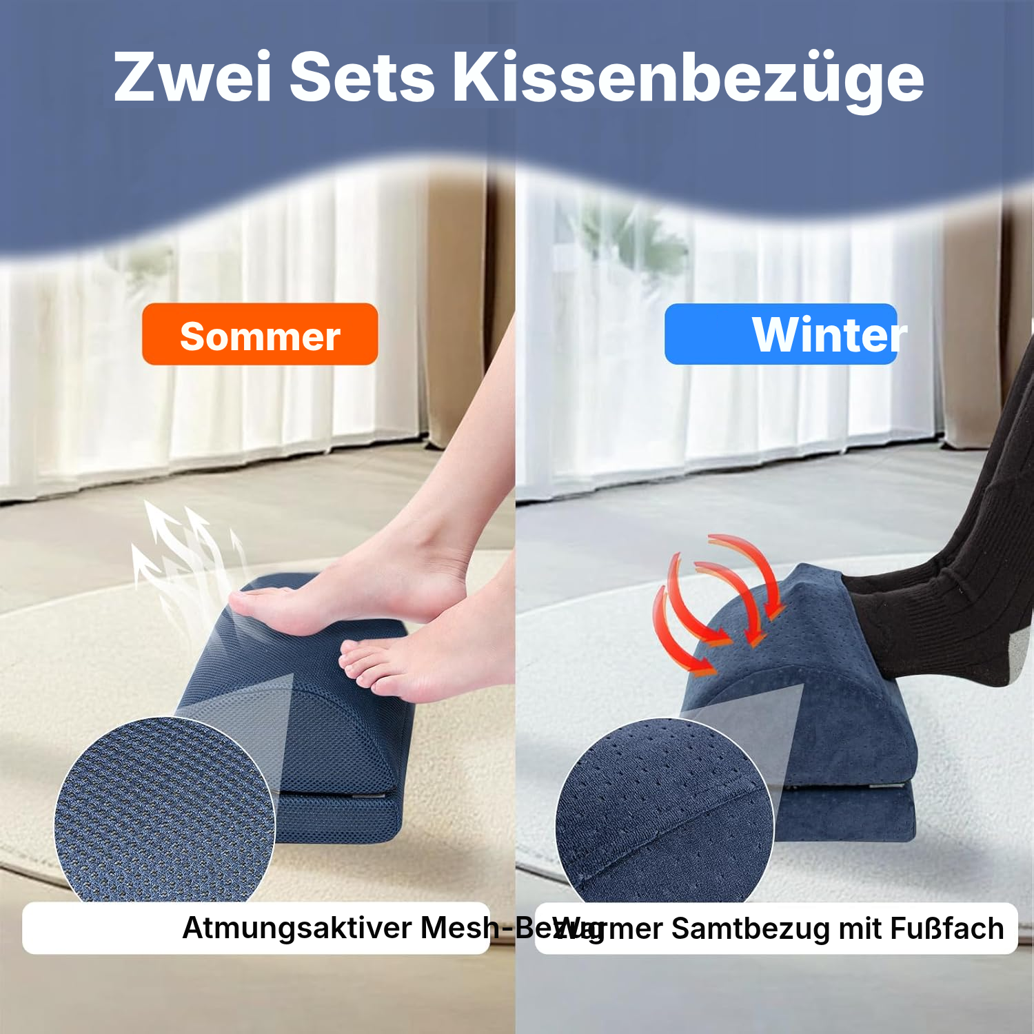 Fußstütze für Schreibtisch – 33 × 23 × 16 cm — 4