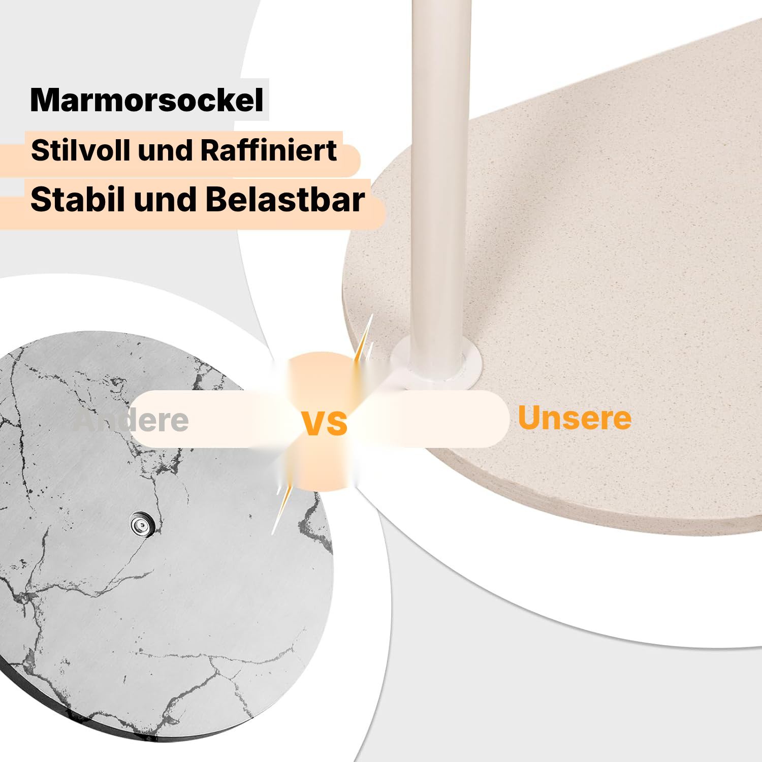 Garderobe weiß freistehend – stabil, 6 Haken — 4