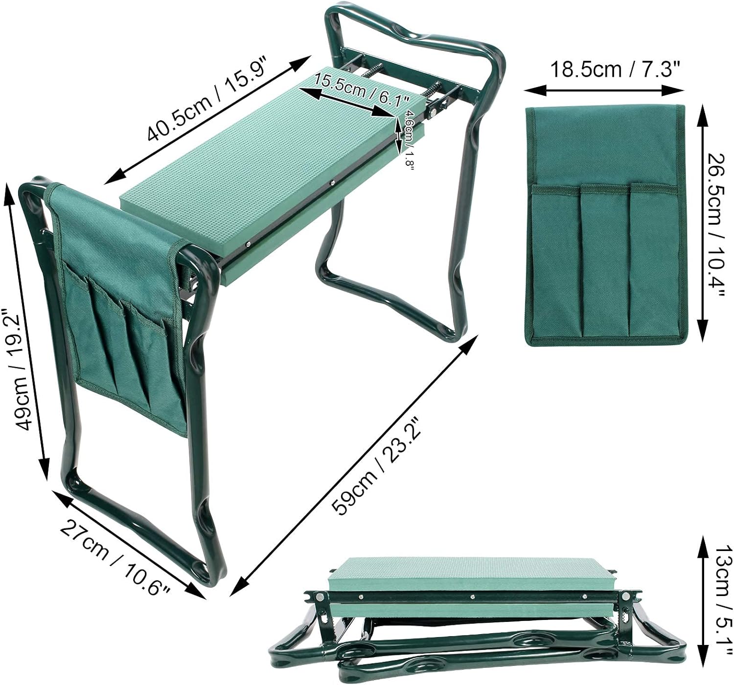 Gartenhocker 2-in-1 – bequem knien und sitzen — 6