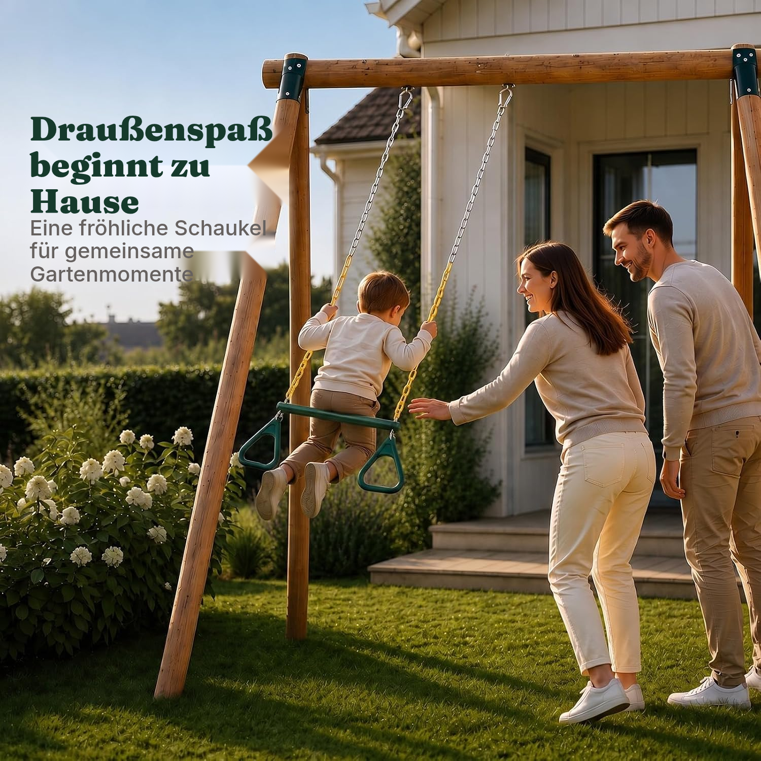 Schaukel für den Garten – Trapez ab 36 Monaten — 2