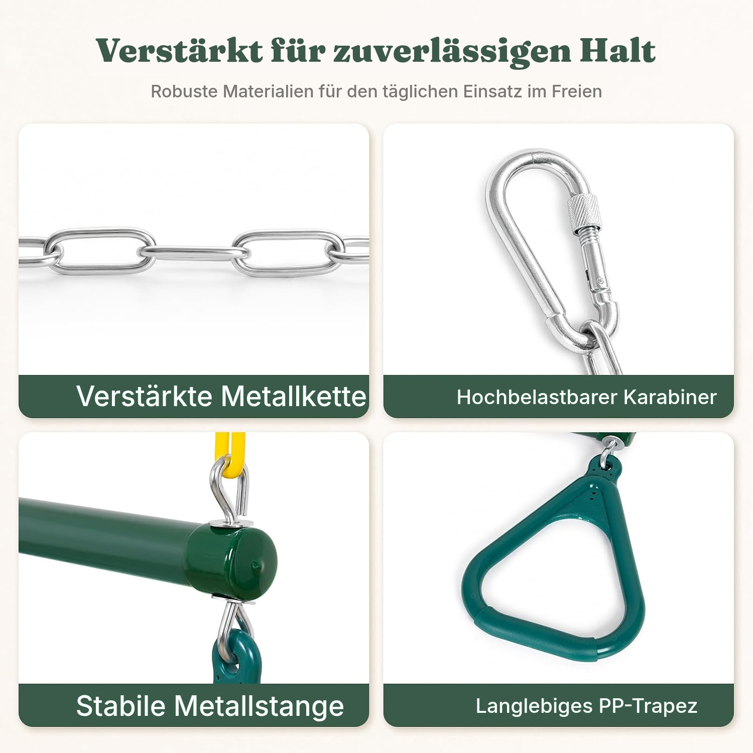 Schaukel für den Garten – Trapez ab 36 Monaten — 3