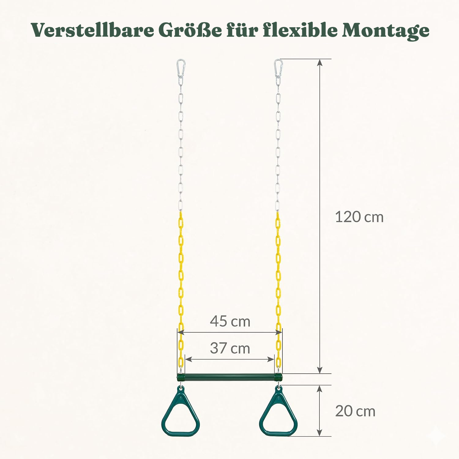 Schaukel für den Garten – Trapez ab 36 Monaten — 4
