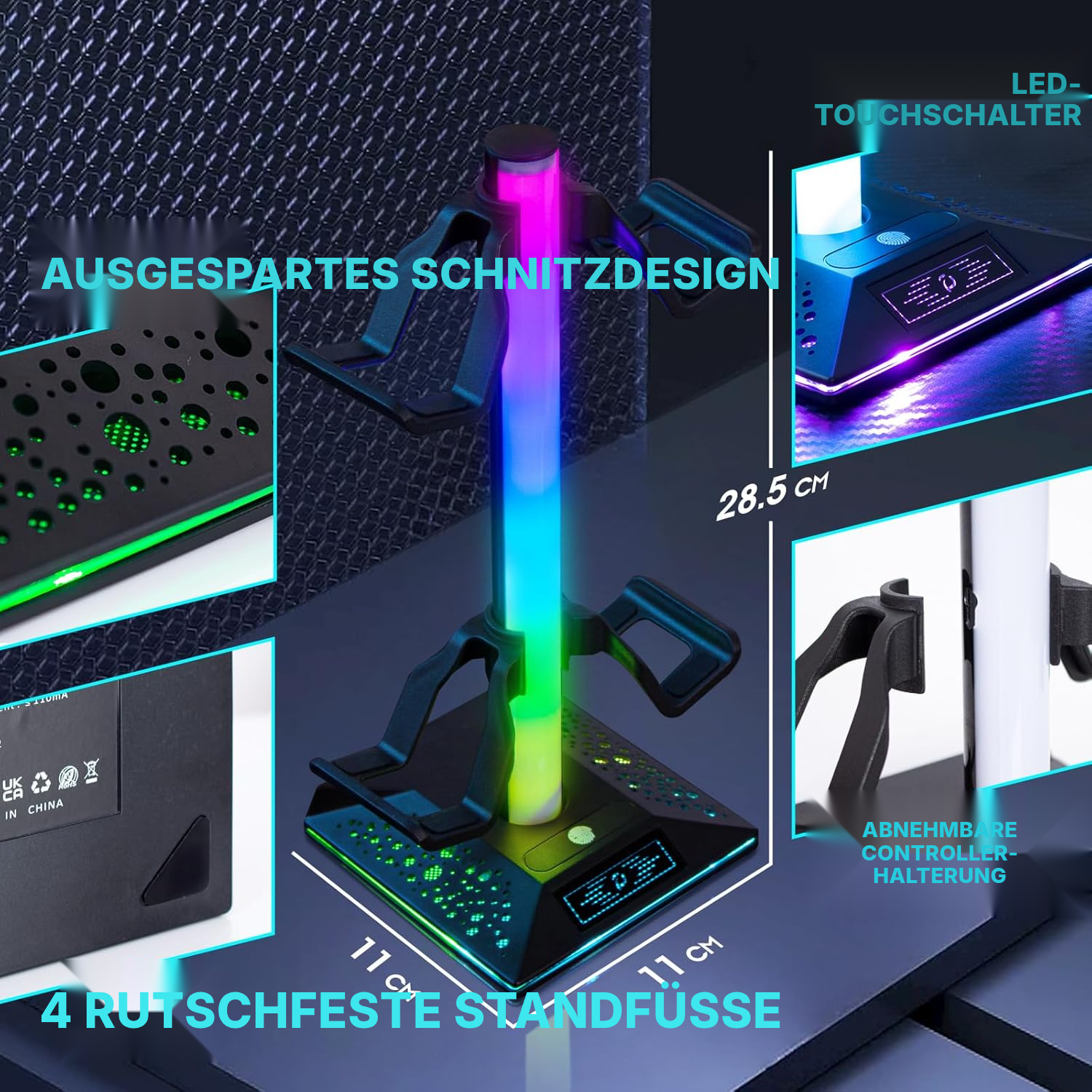 halter für headset – RGB-Ordnung am Gaming-Desk — 4