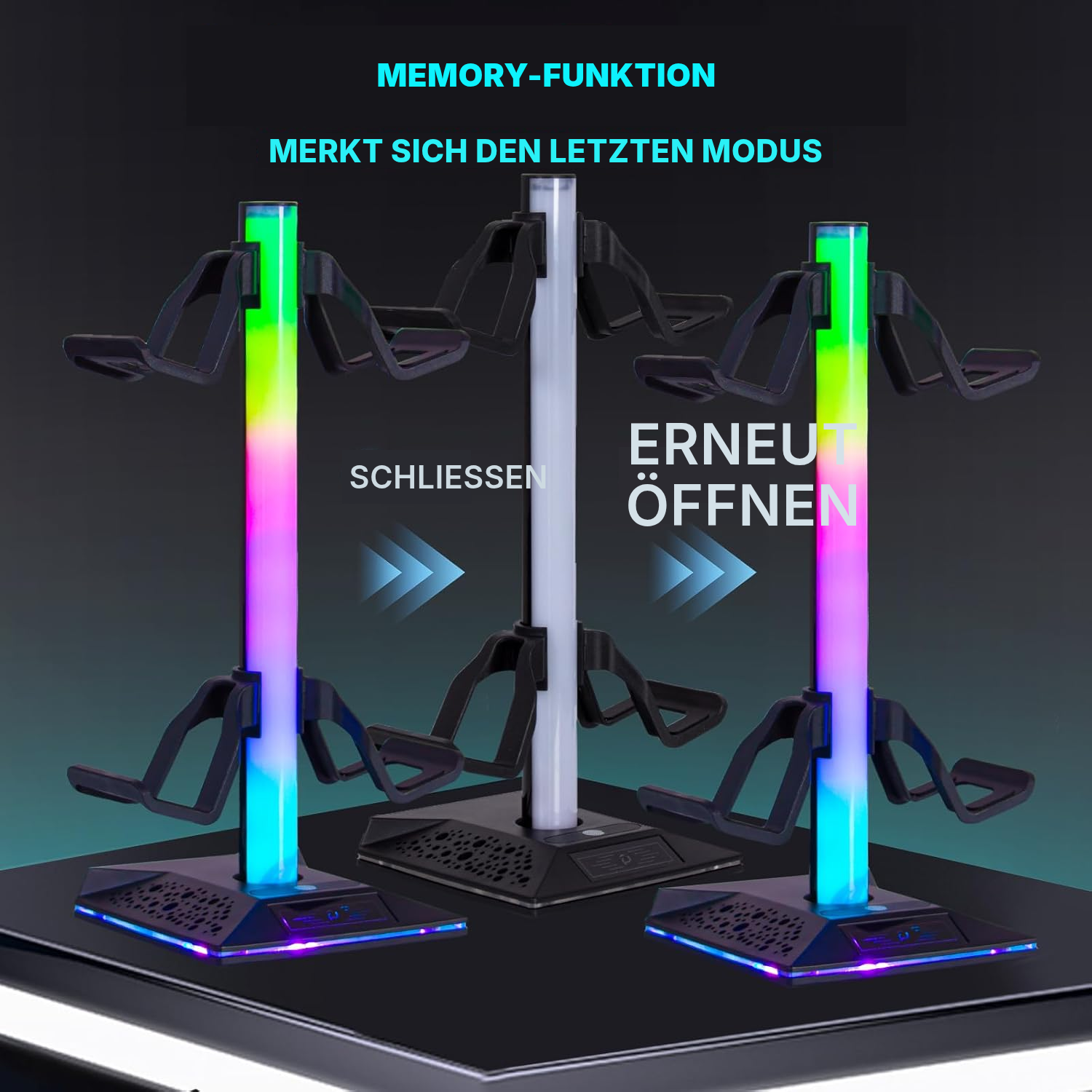 halter für headset – RGB-Ordnung am Gaming-Desk — 5