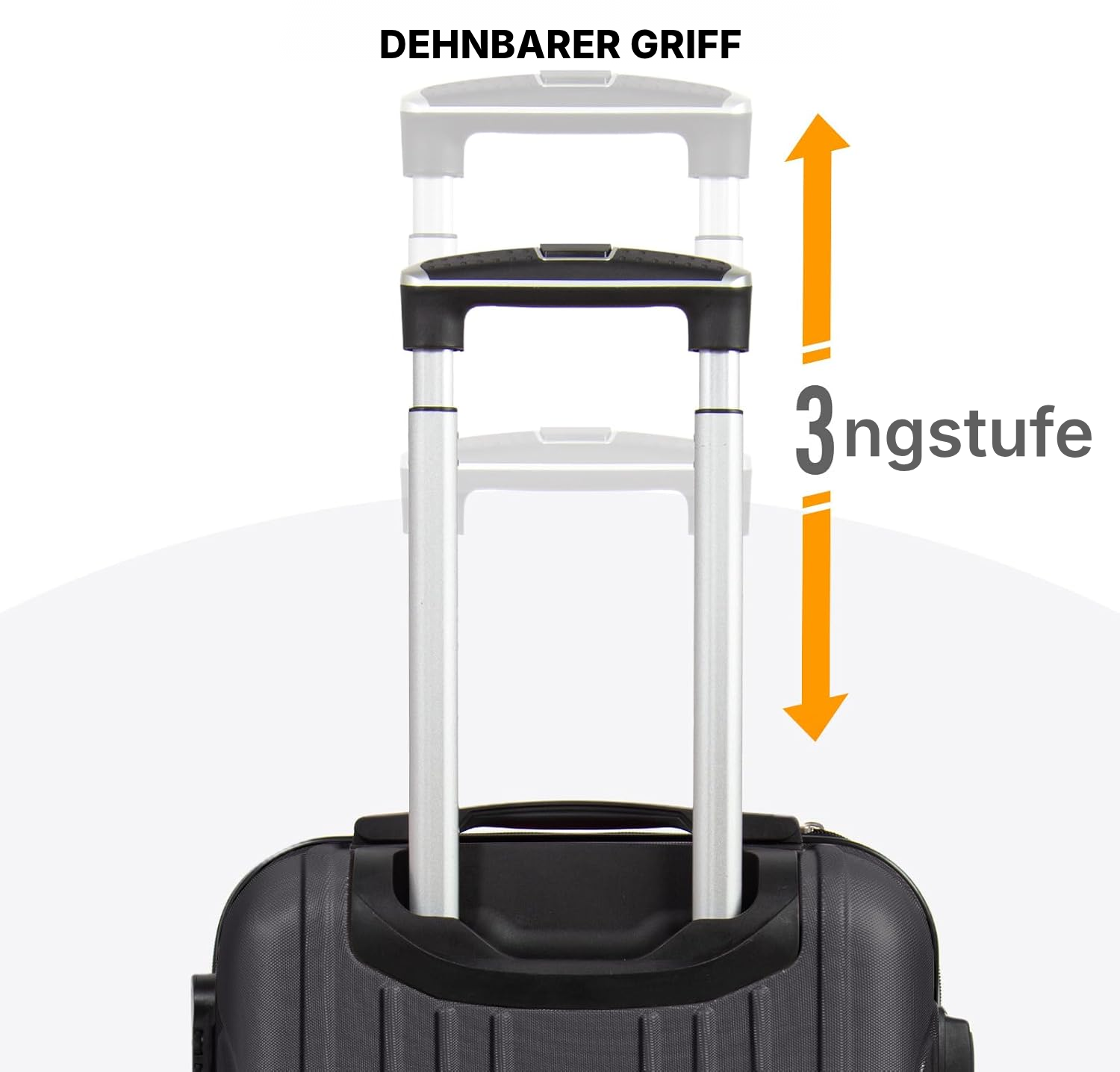 Trolley Koffer 73 cm – Hartschale mit 4 Rollen — 6