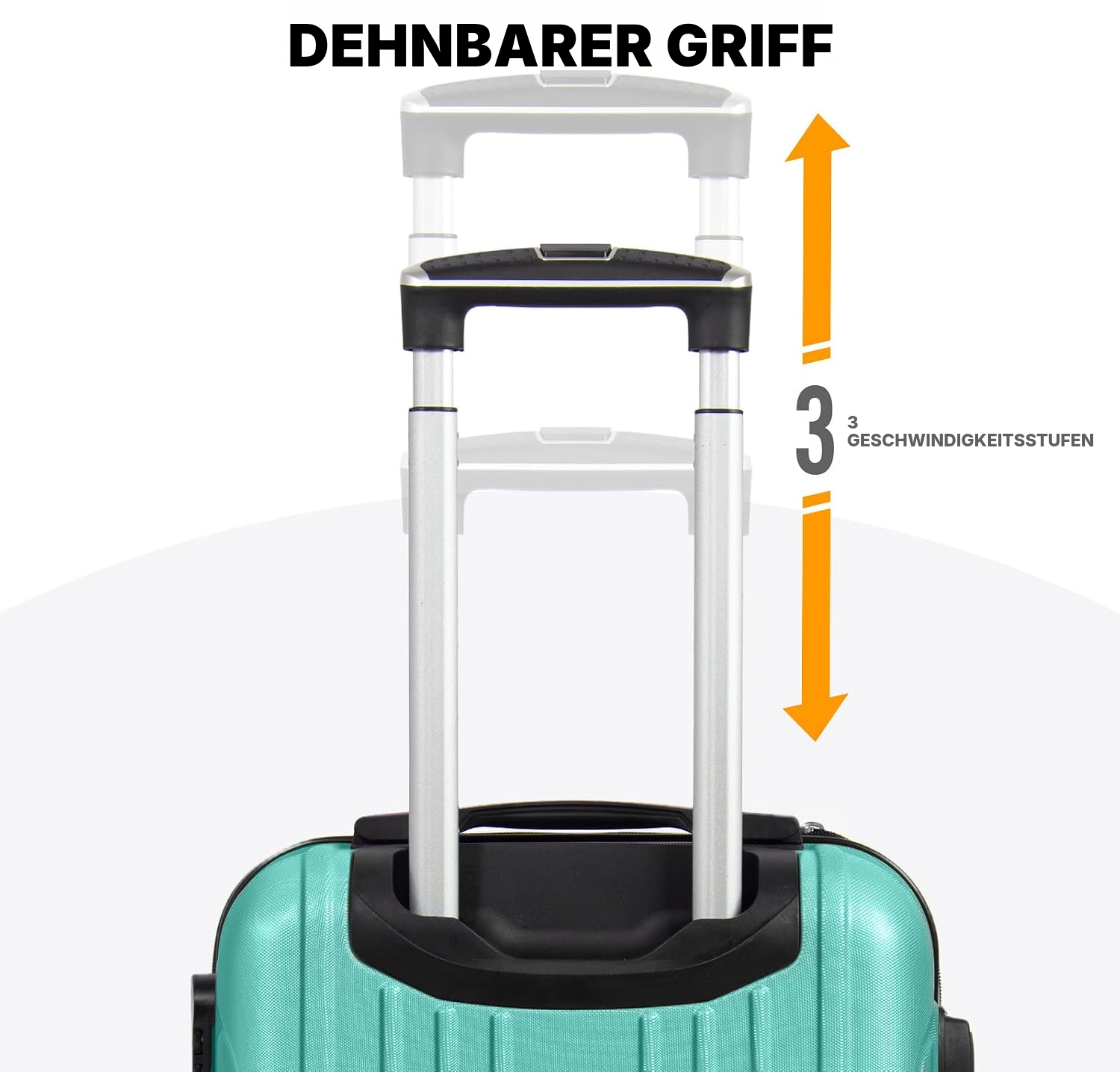 Großer leichter Hartschalenkoffer in Grün — 6