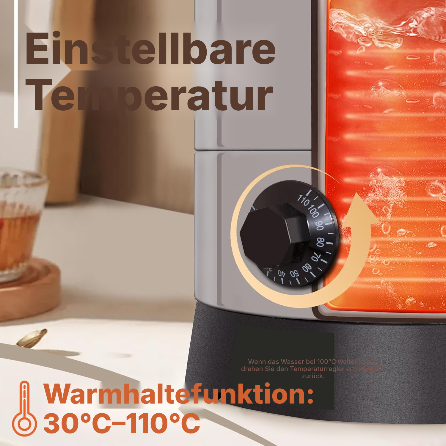 Glühweinkocher 9,3 L mit Zapfhahn — 3