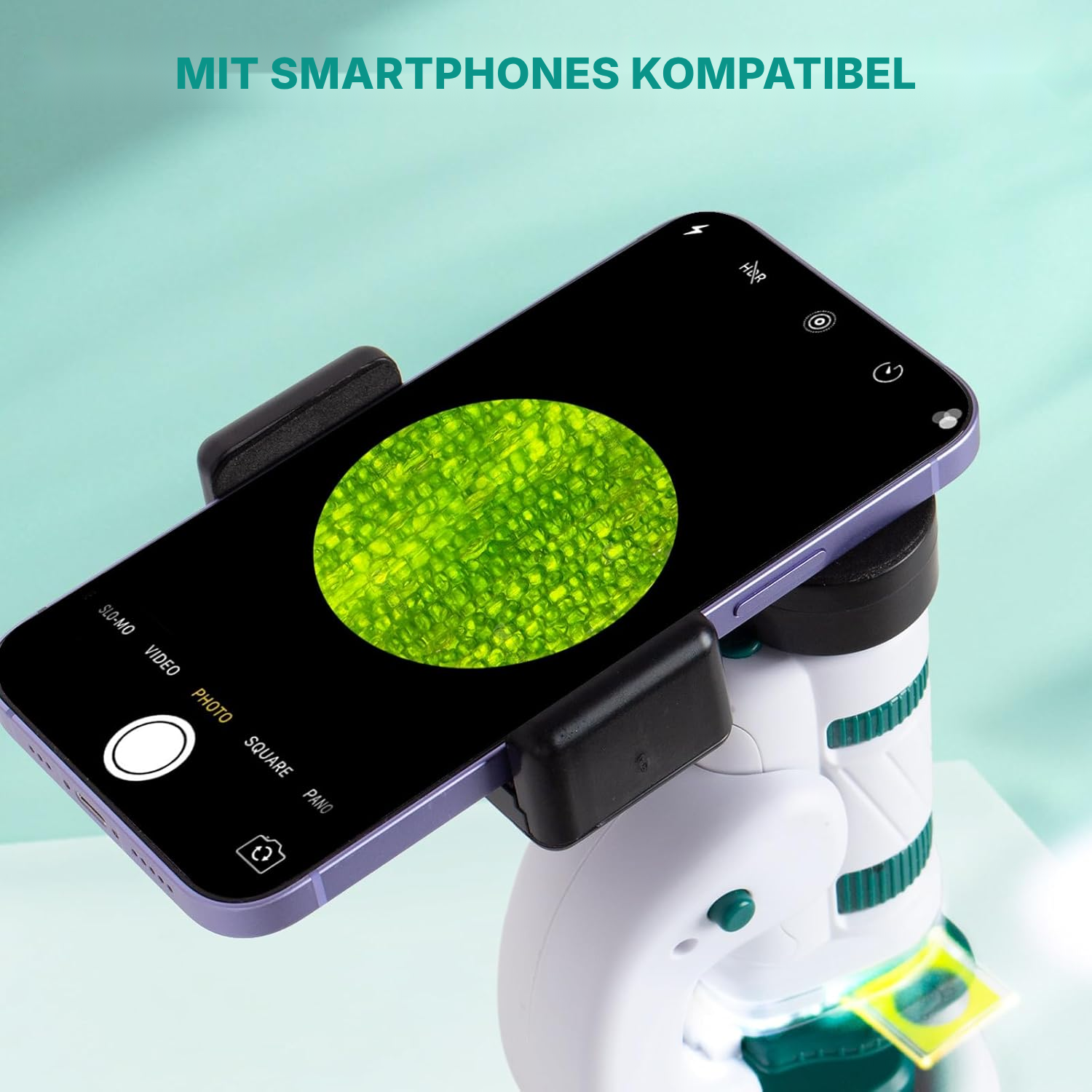 Schülermikroskop 60–180x mit LED — 5