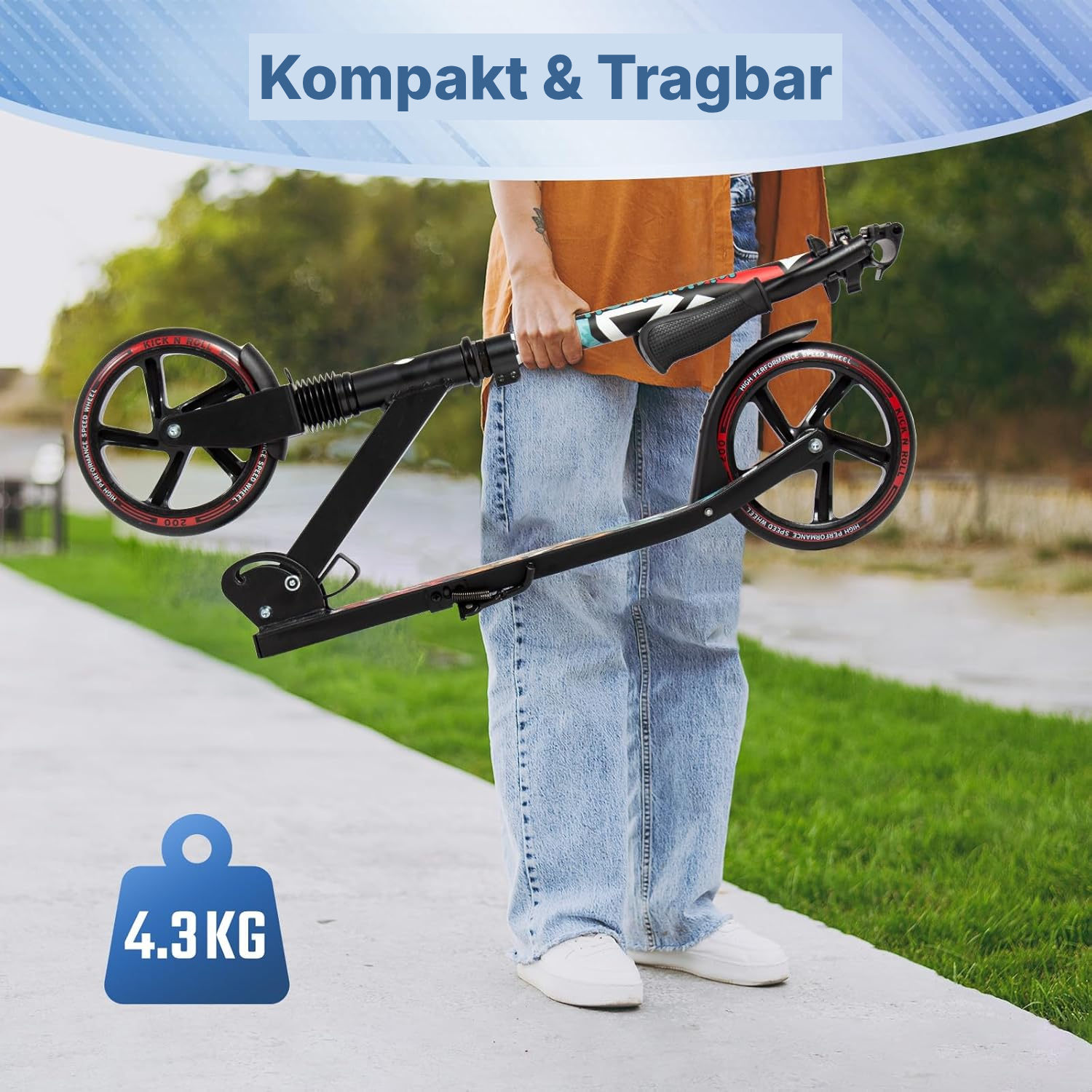 Erwachsenen Roller – faltbar, 47 cm — 6