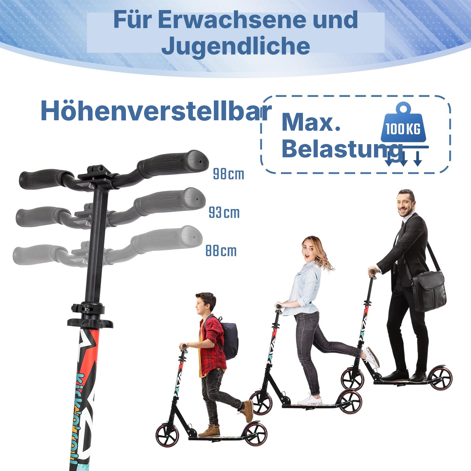 Erwachsenen Roller – faltbar, 47 cm — 2