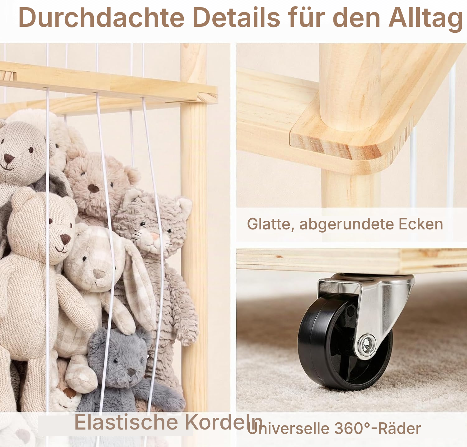 Kinderregal für Kuscheltiere – 2 Ebenen, 164 cm — 4