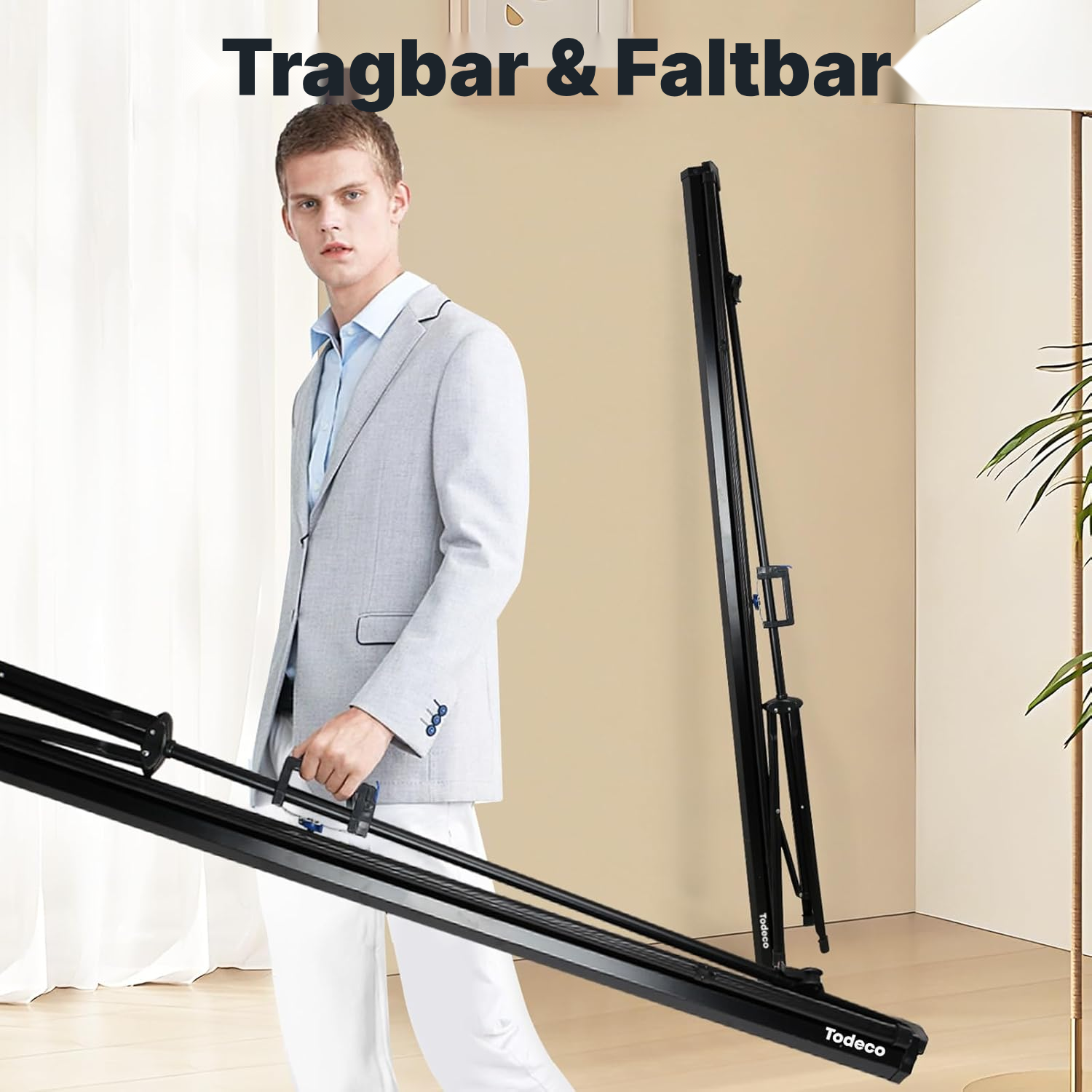 Leinwand für Projektor 75 cm mit Stativ – 154 cm — 4