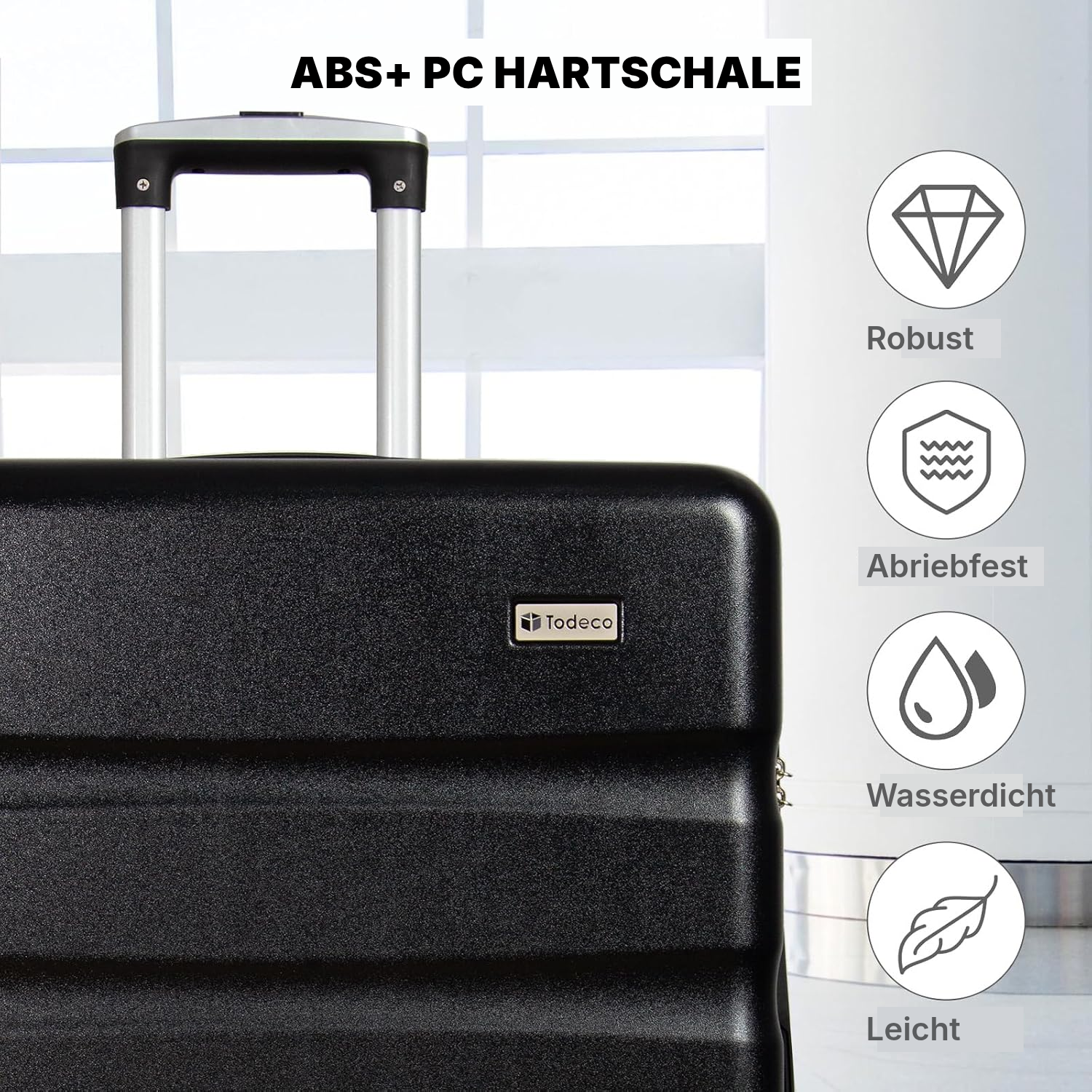 Leichter Hartschalenkoffer 78 cm schwarz, 80 L — 3