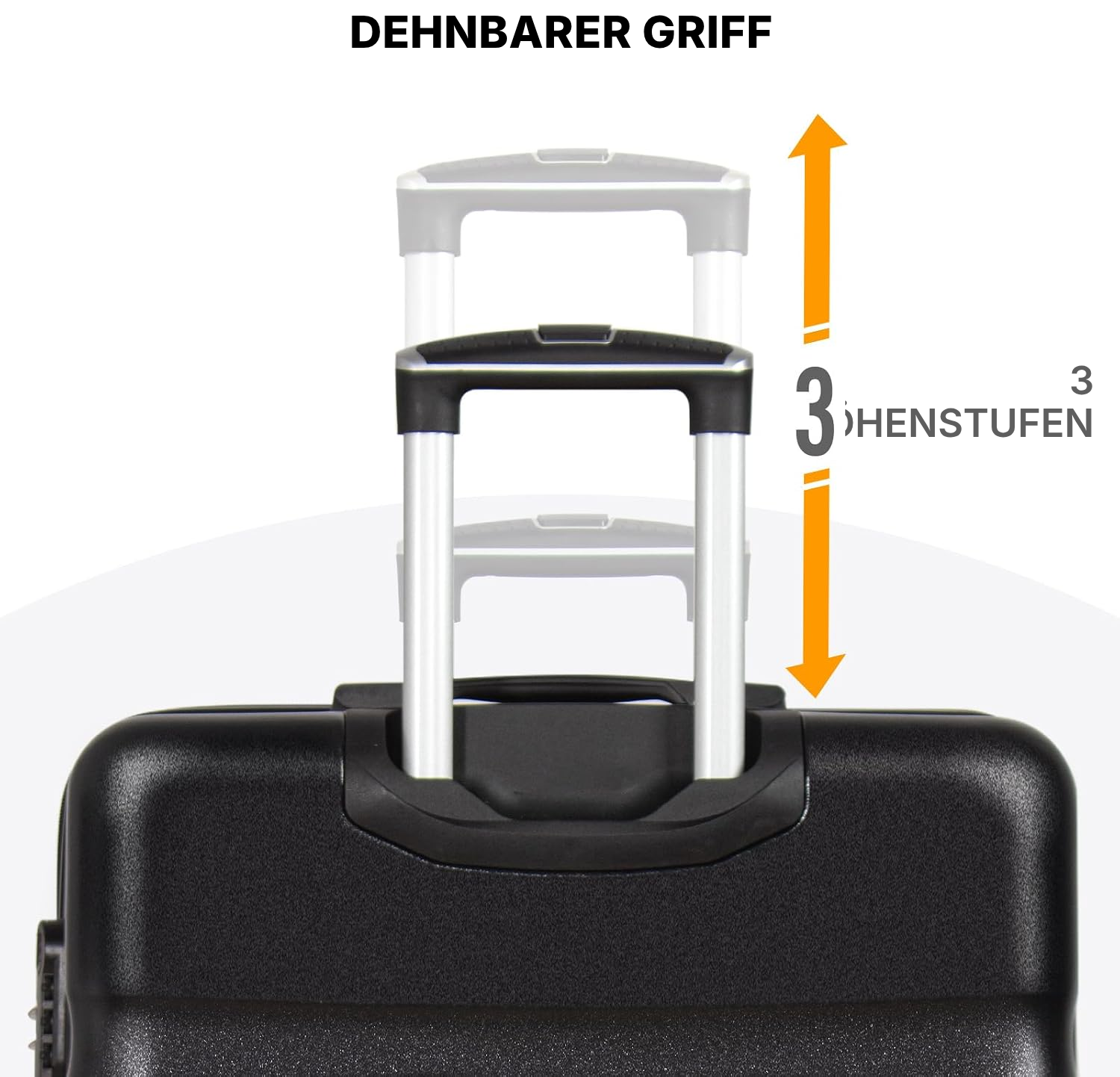 Leichter Hartschalenkoffer 78 cm schwarz, 80 L — 5