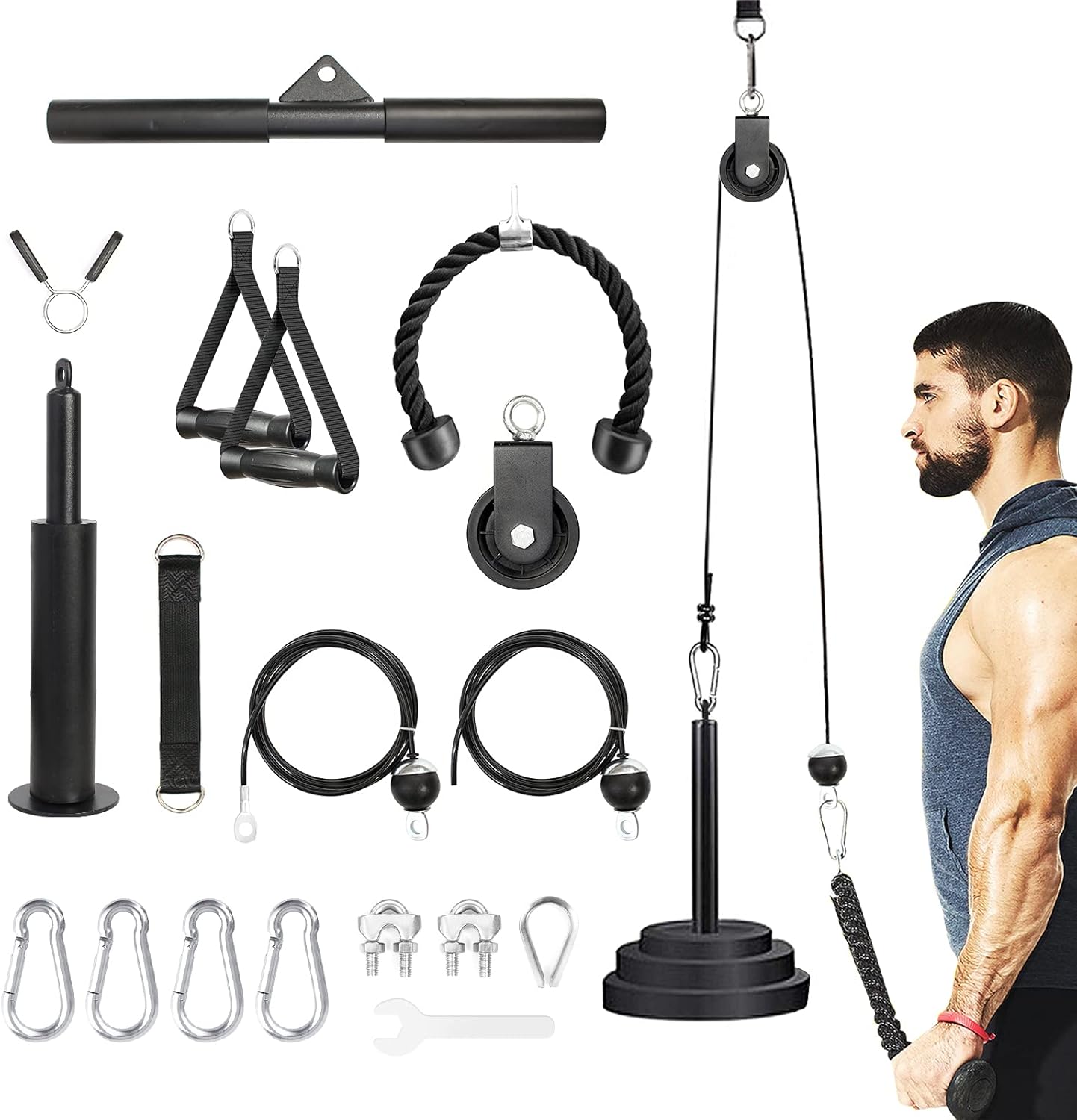 Fitness Seilzug für zuhause | 120 kg