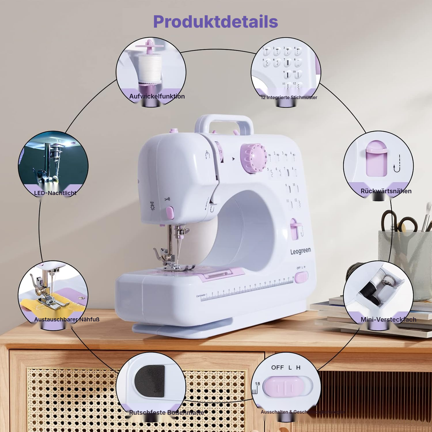 Nähmaschine violett – starten Sie einfach durch — 3