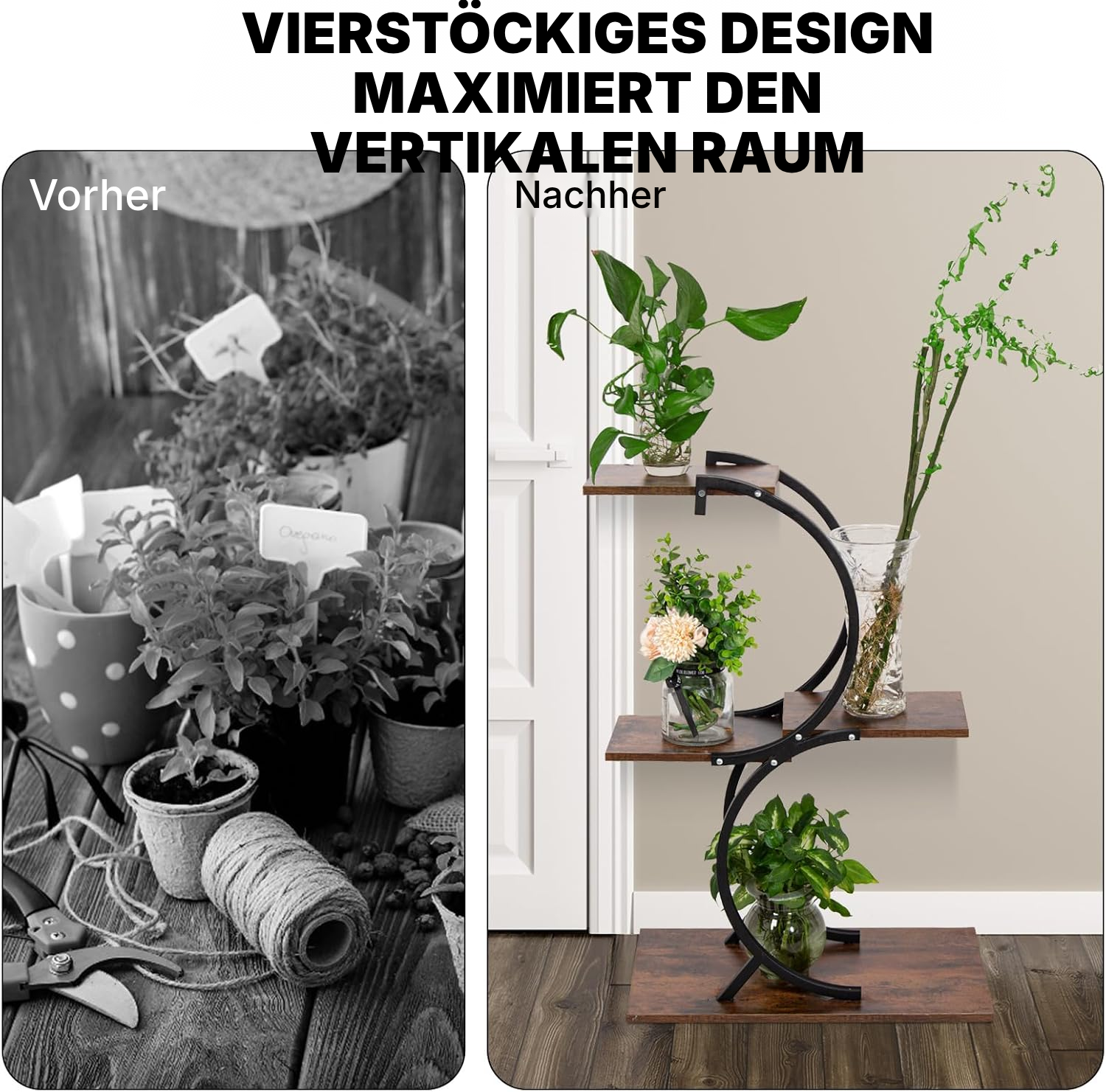 Pflanzenständer klein – 4 Ebenen — 3