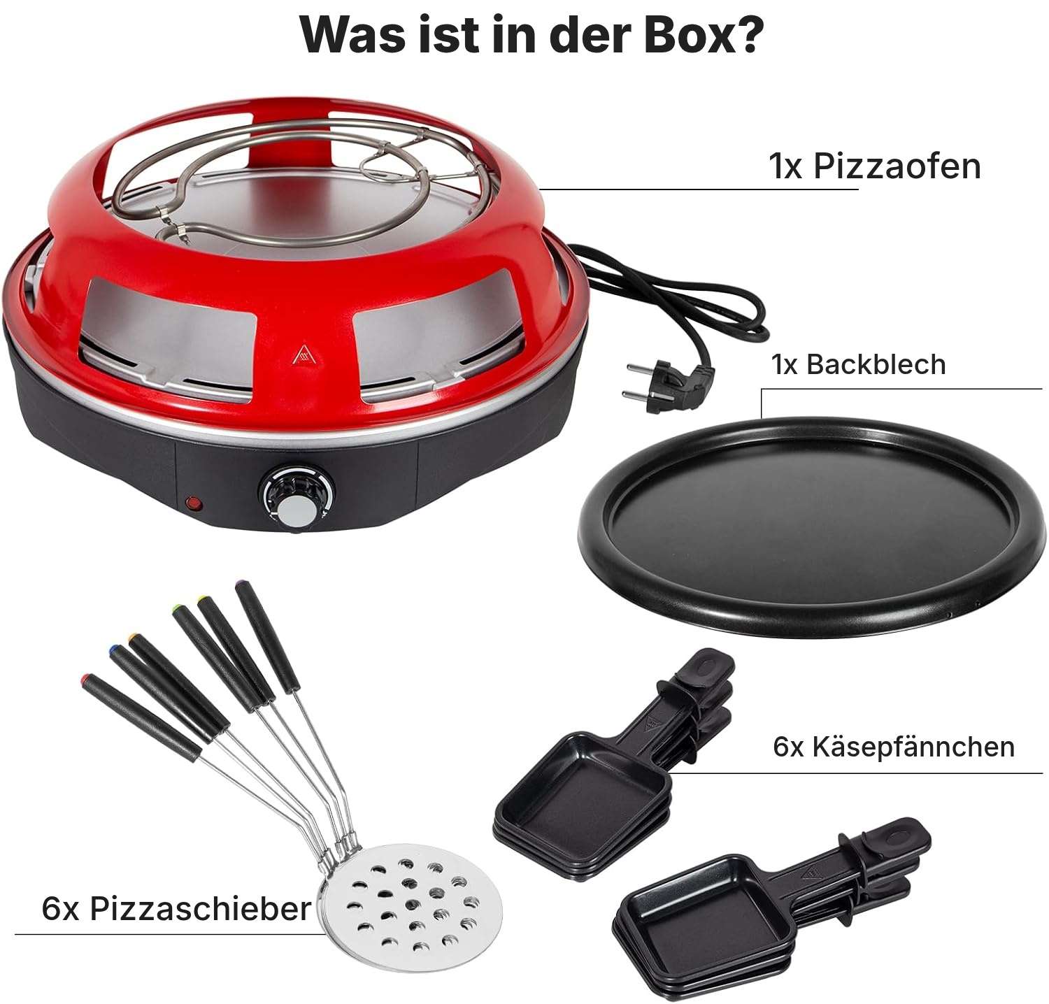 Pizza Ofen 3-in-1 für 6 Personen — 5