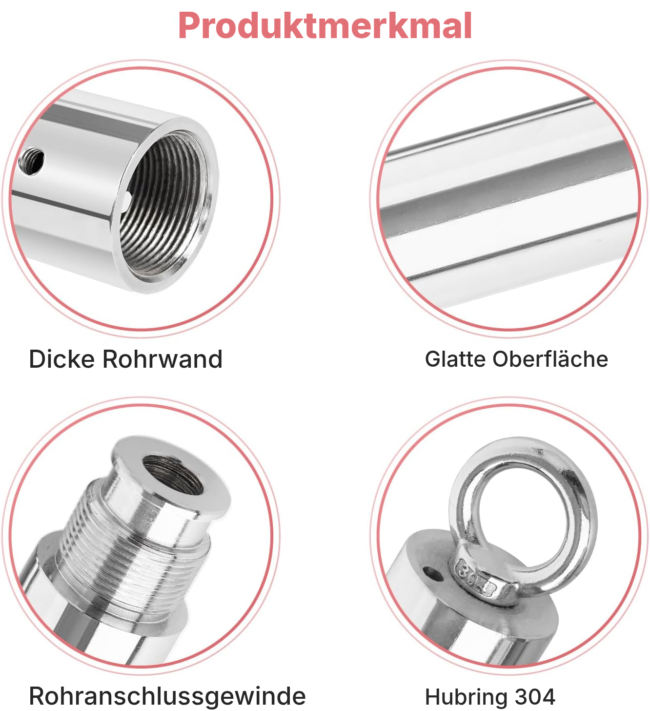 Pole Dance: schwebende Stange in Silber — 3