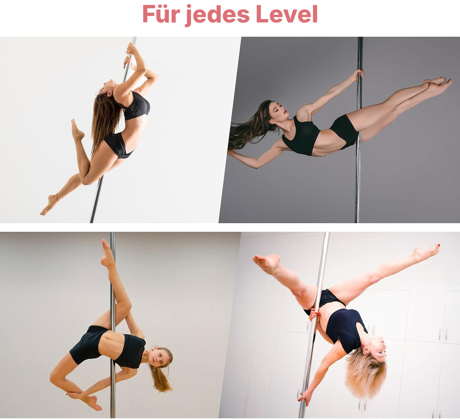 Pole Dance: schwebende Stange in Silber — 6