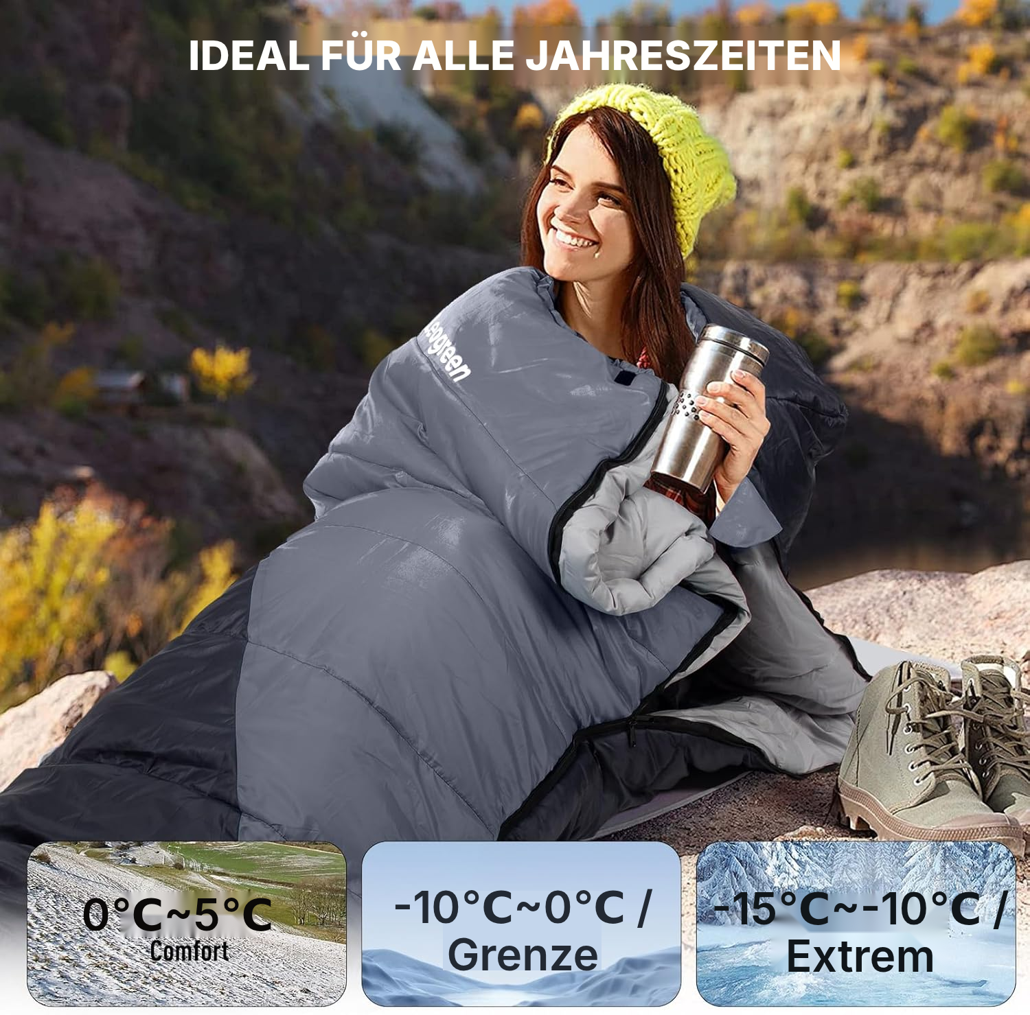 Schlafsack für den Winter – 0 bis 5°C — 2