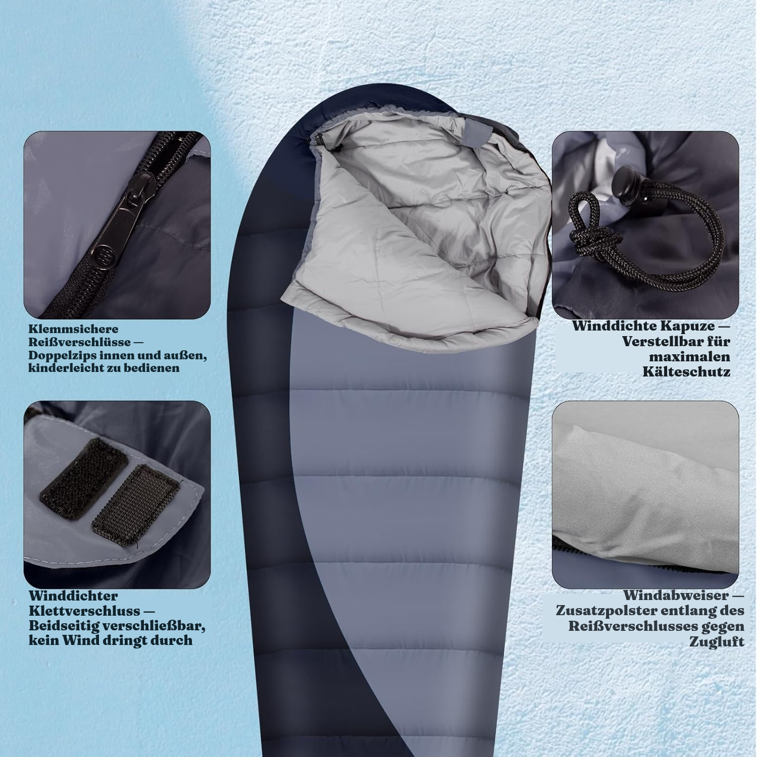 Schlafsack für den Winter – 0 bis 5°C — 5