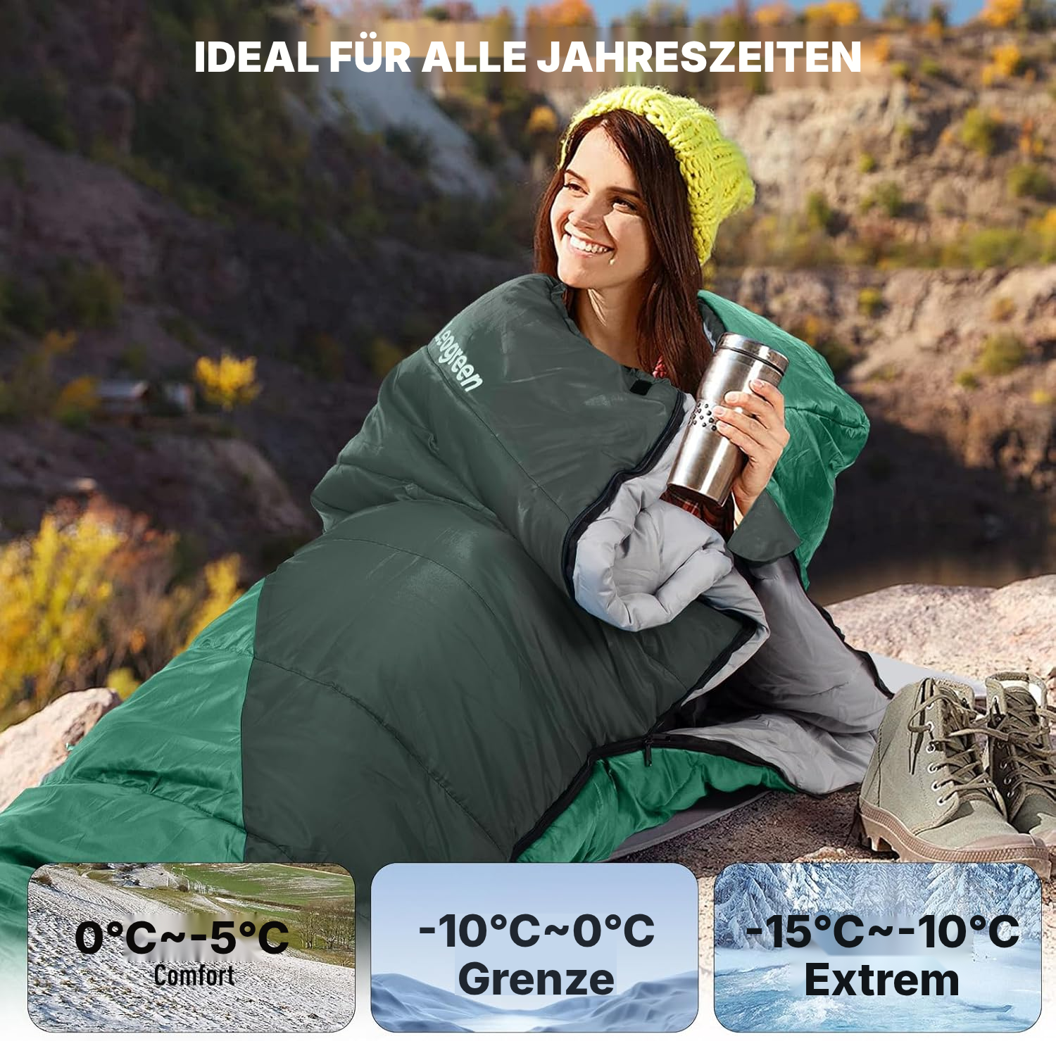 ultraleicht schlafsack – draußen warm schlafen — 2