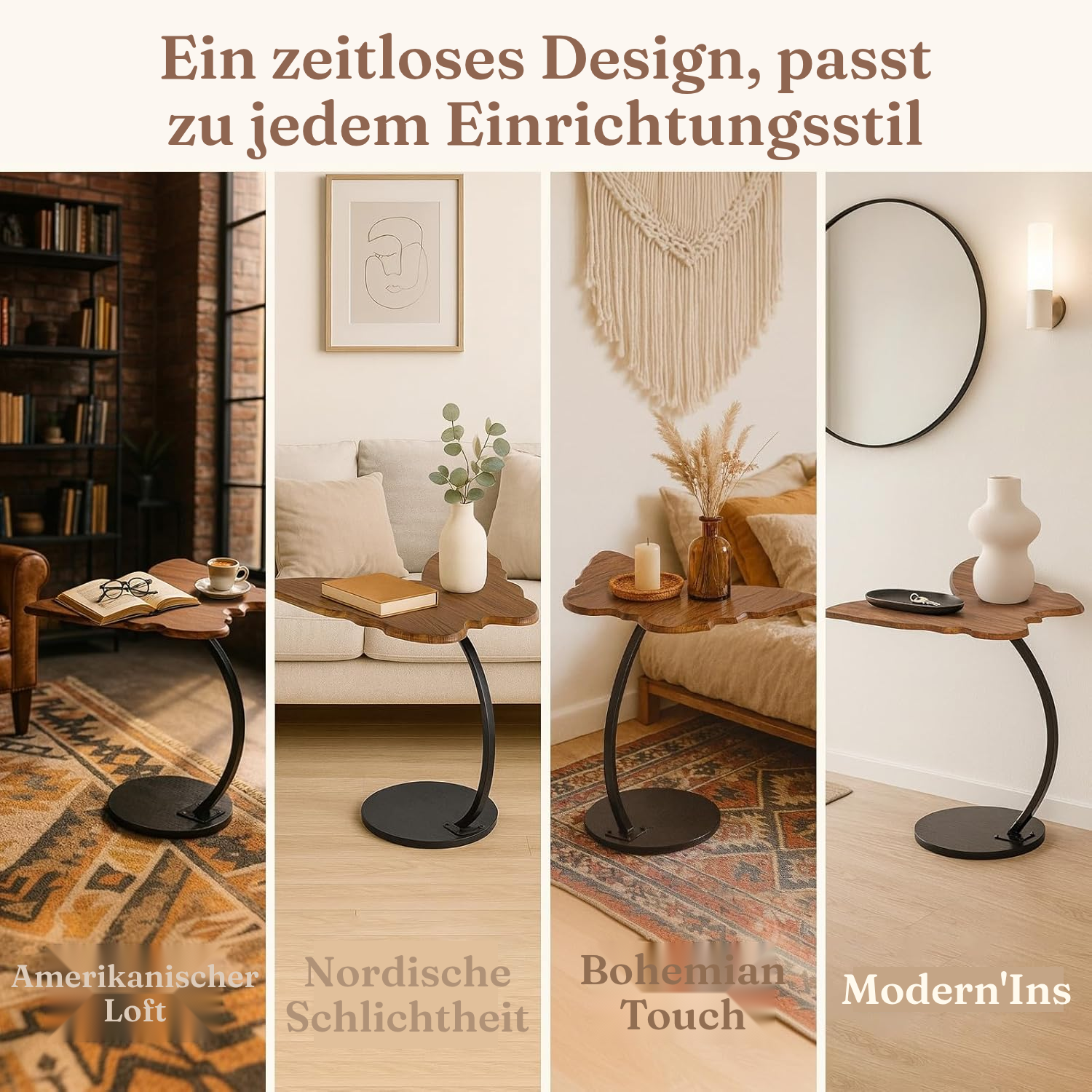 Schwarzer Couchtisch als Beistelltisch — 4