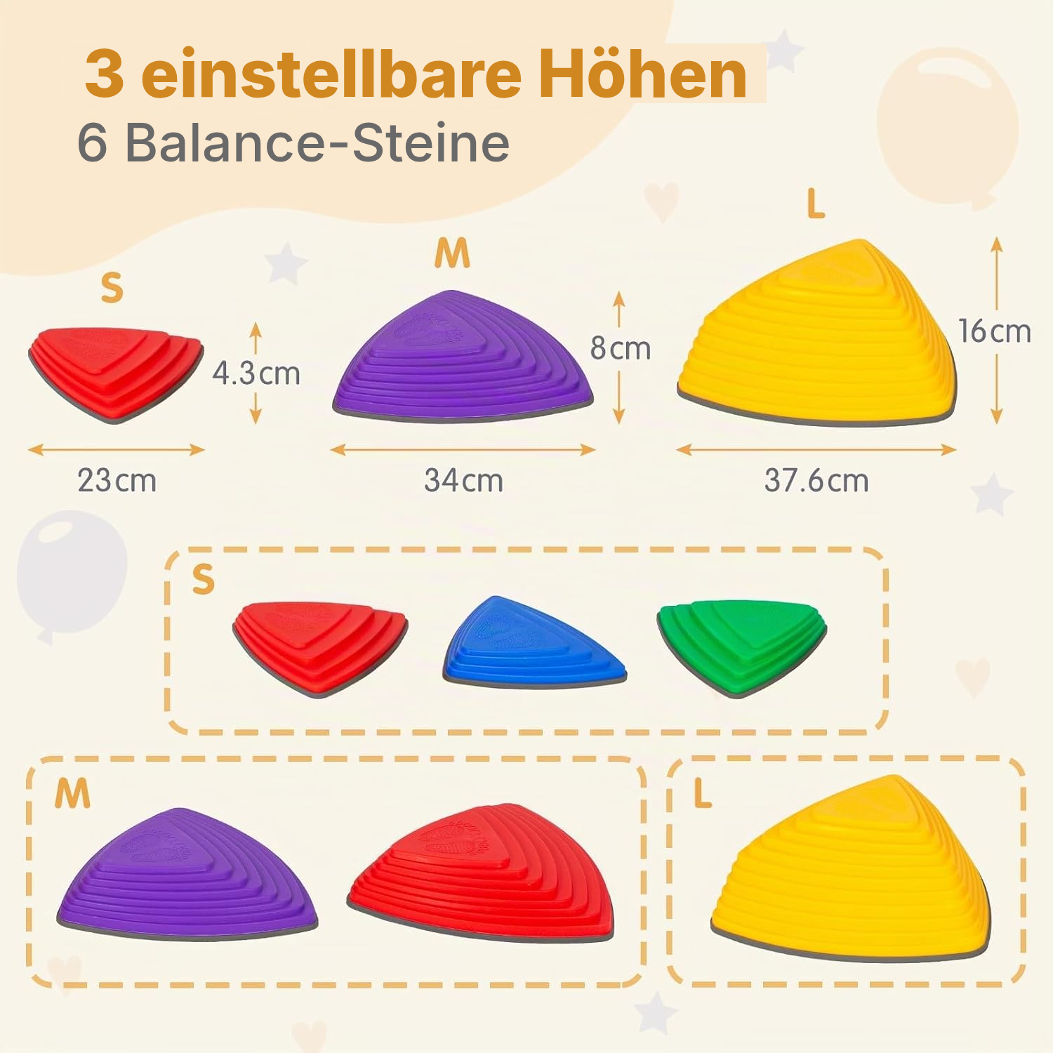 Stapelsteine Balance für Kinder – spielend bewegen — 2