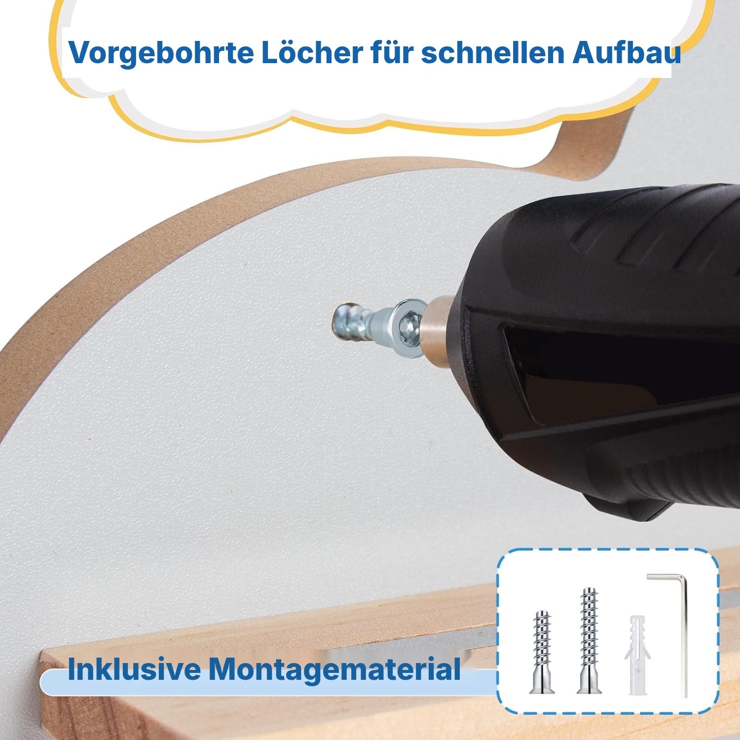 Magnetregal für Toniebox/Tonies – graue Wolke, 60 cm — 5