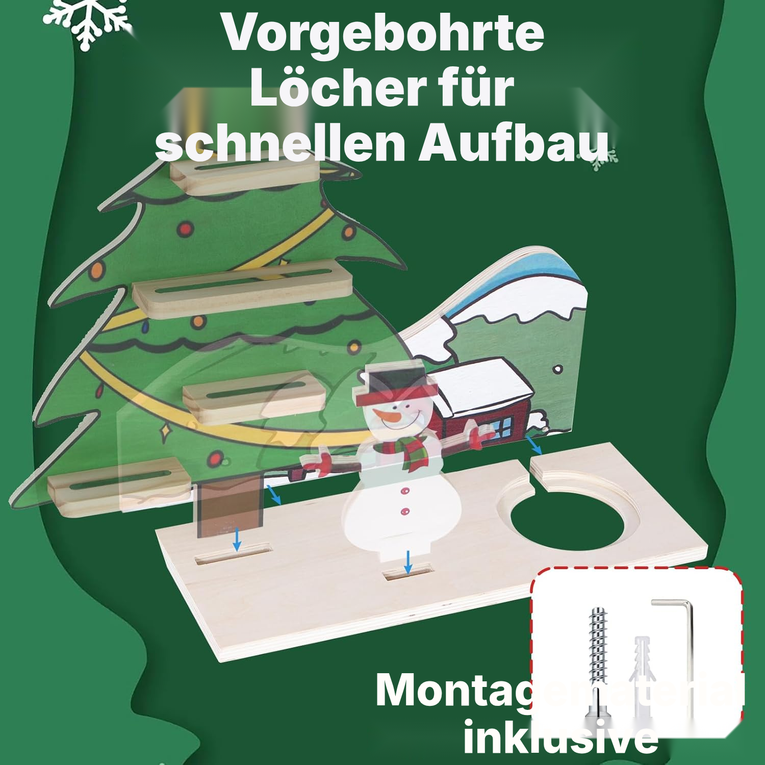 Magnetregal für Toniebox/Tonies – drehbarer Weihnachtsbaum, 40 cm — 6