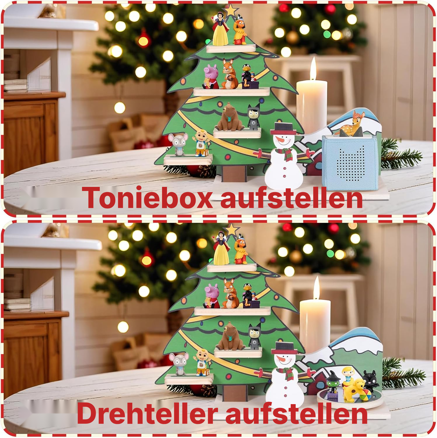 Magnetregal für Toniebox/Tonies – drehbarer Weihnachtsbaum, 40 cm — 7