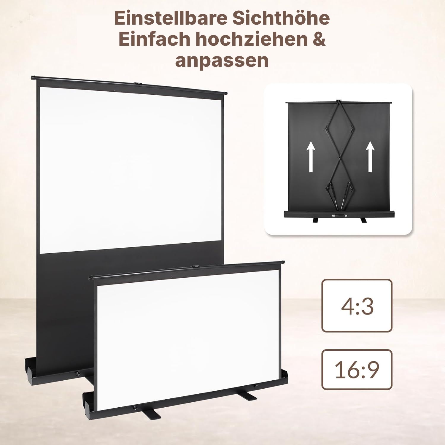 Leinwand für Projektor 147 × 109 cm — 3