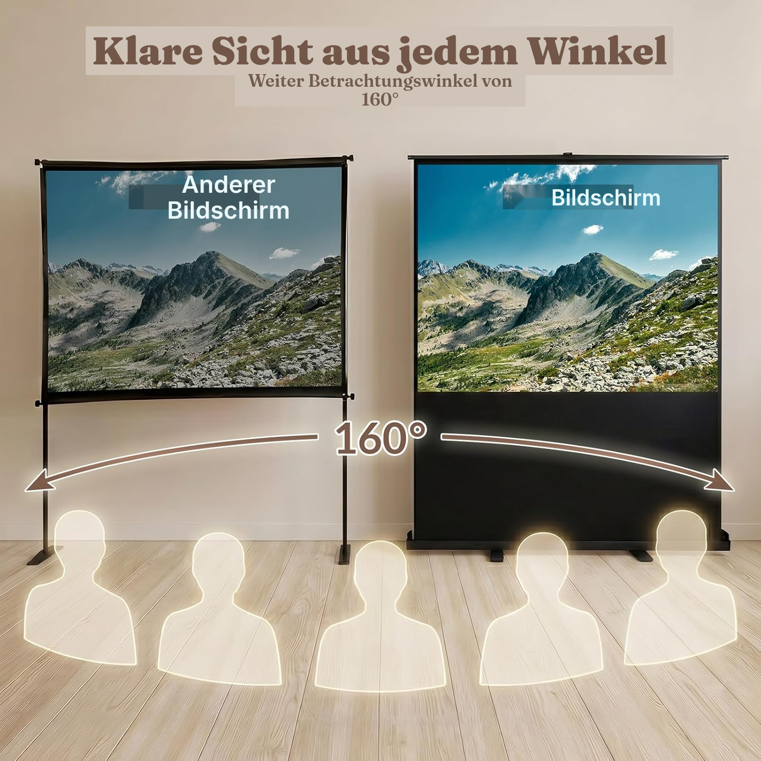 Leinwand für Projektor 147 × 109 cm — 4