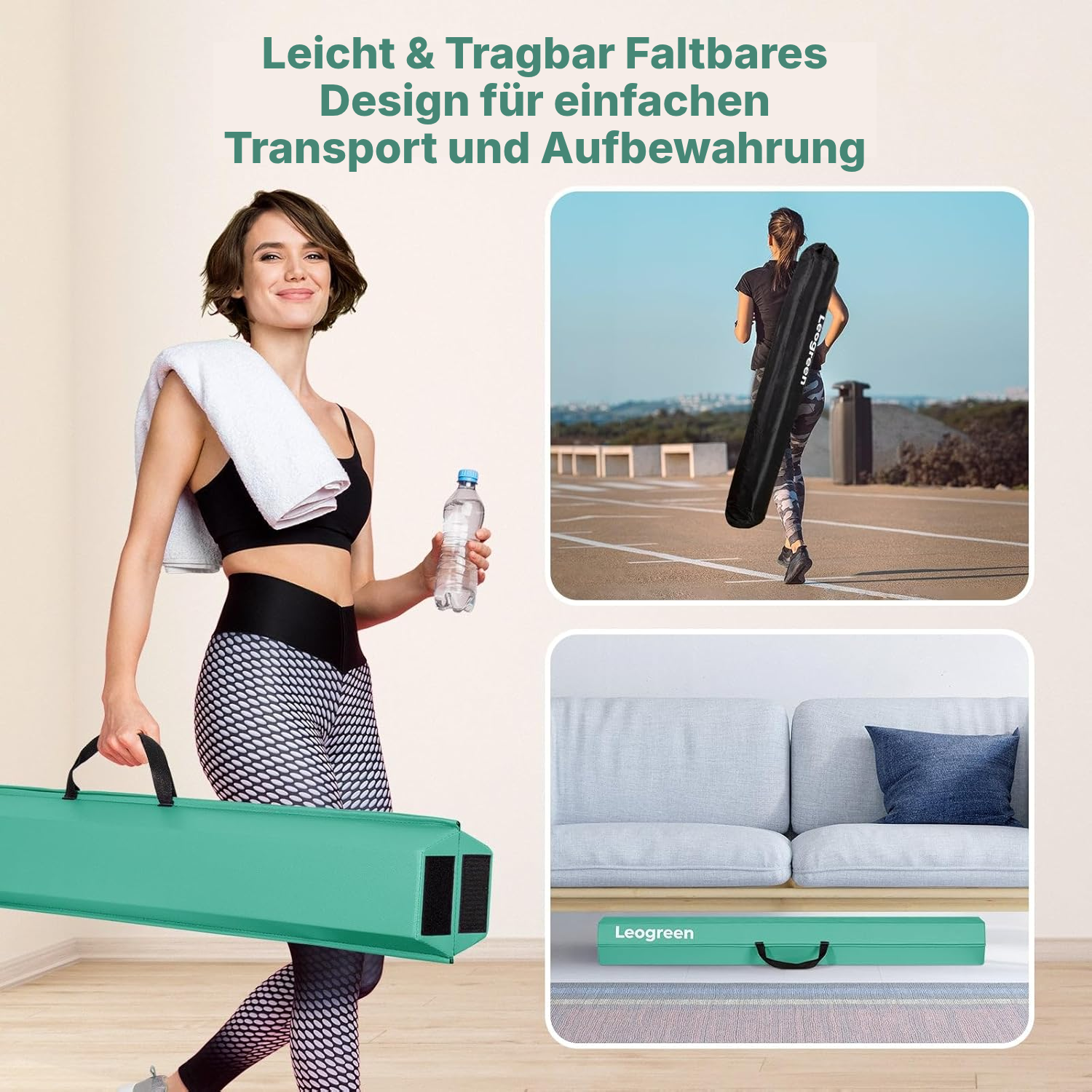 Schwebebalken für zuhause – faltbar, 240 cm — 3