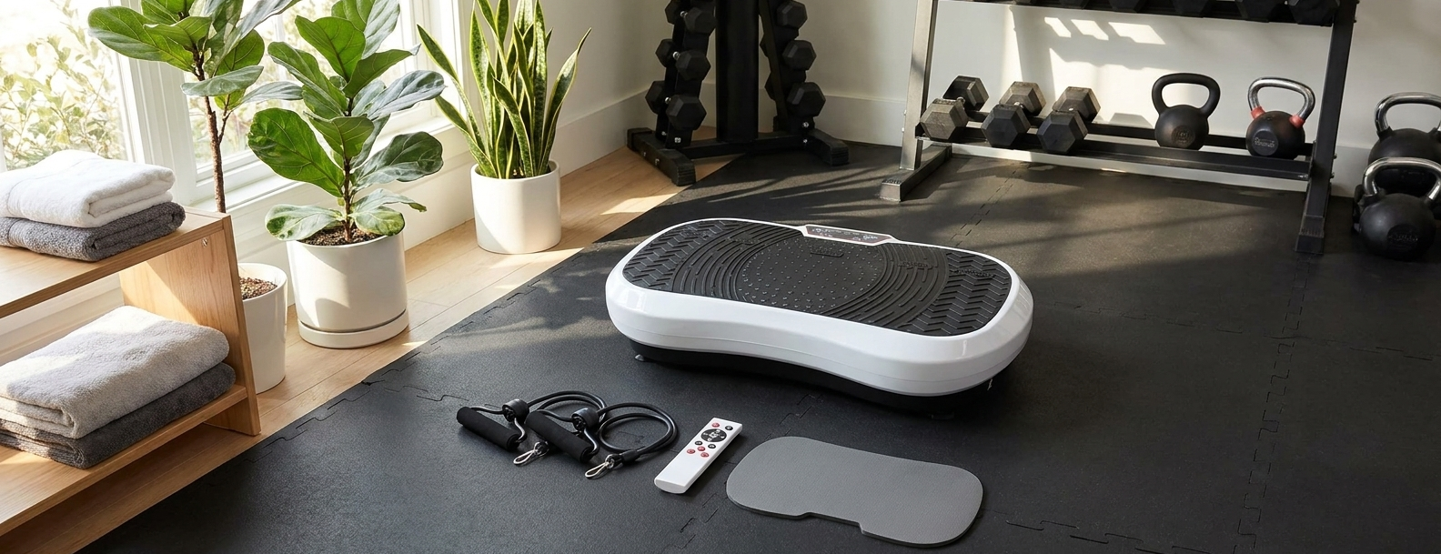 Vibrationsplatte für komplettes Home-Fitness