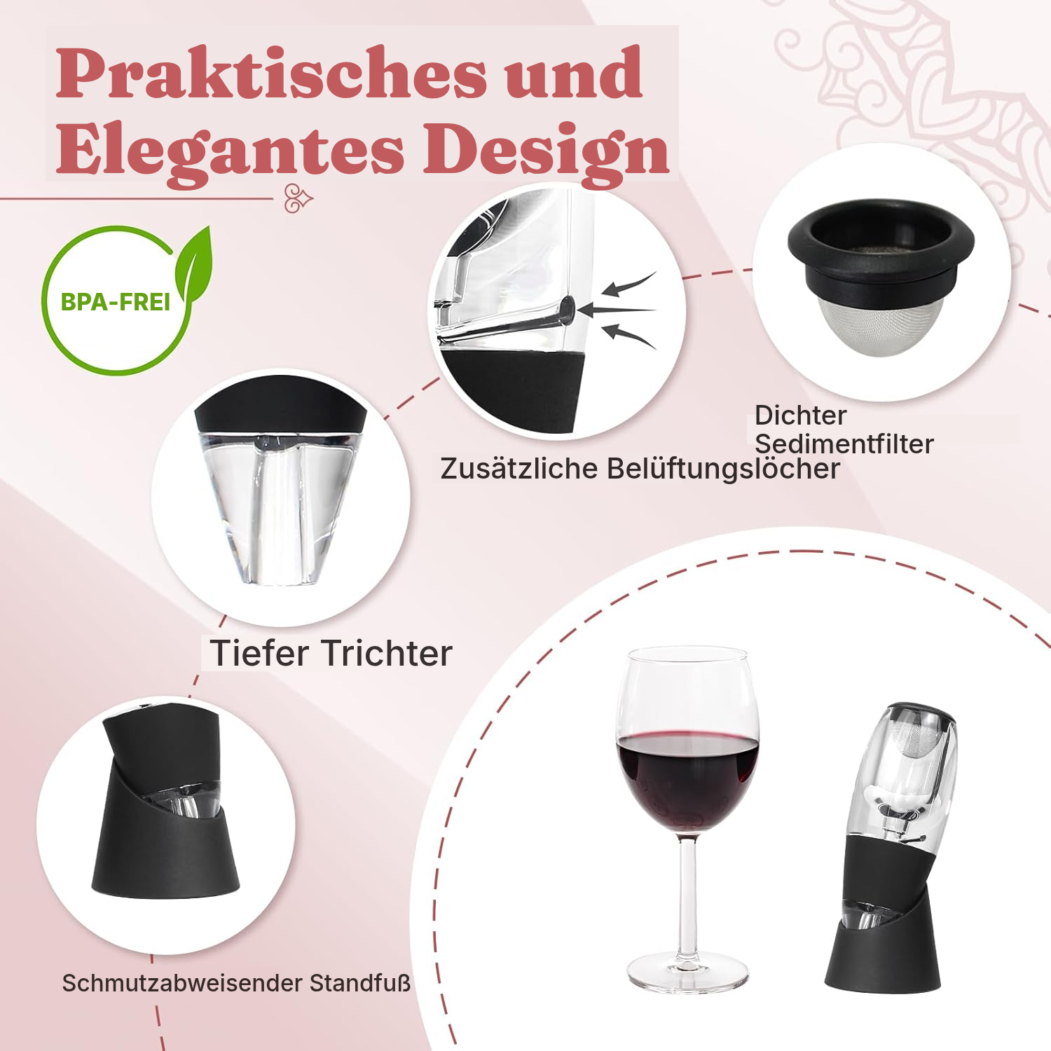 Weindekanter – Wein direkt belüften — 3