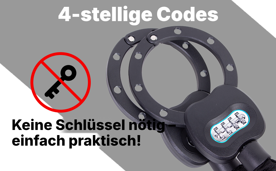 Fahrradschloss – Kettenschloss mit zwei Bügeln — 5