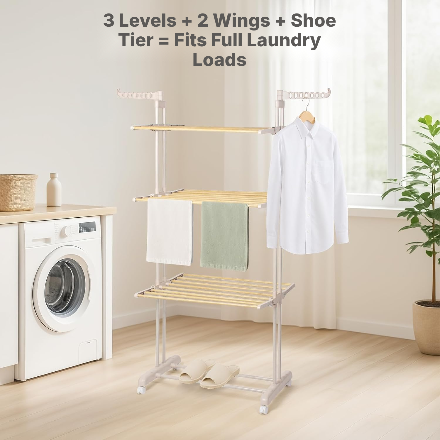 3-Tier Clothes Drying Rack — 3