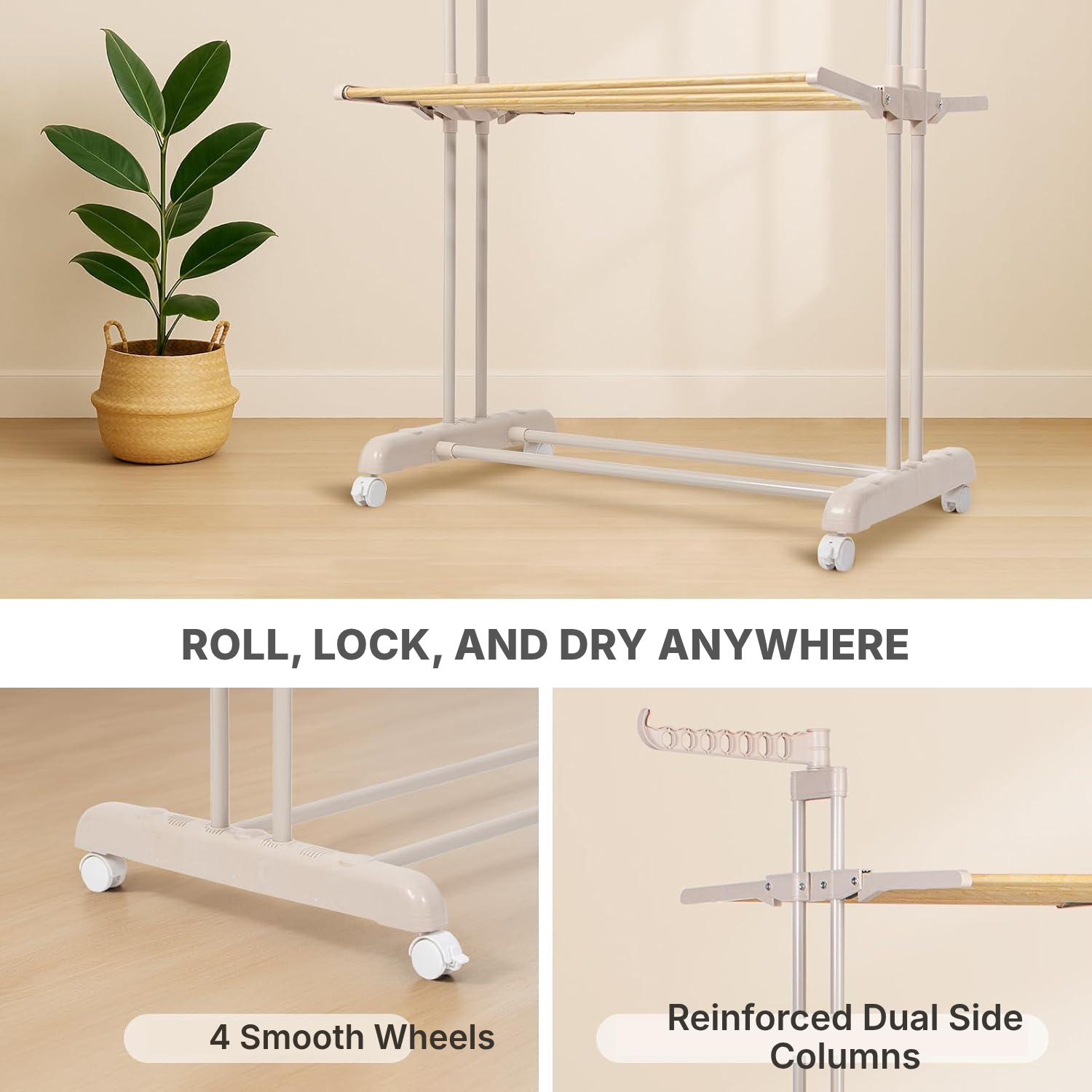3-Tier Clothes Drying Rack — 4