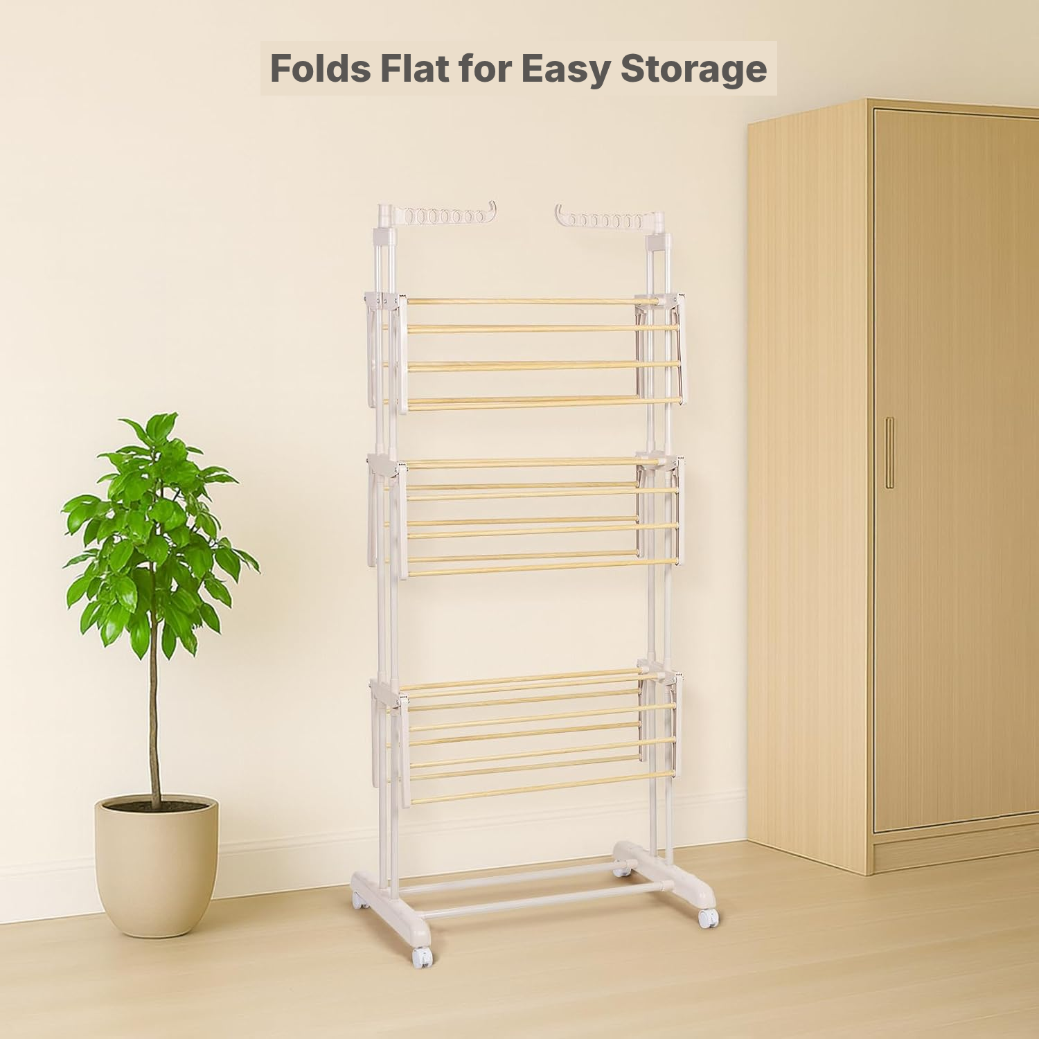 3-Tier Clothes Drying Rack — 5