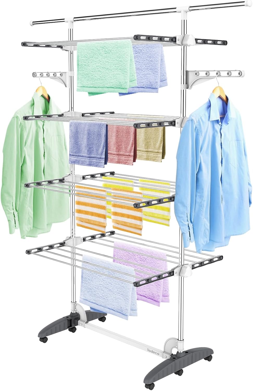 4-tier clothes airer drying rack 167 × 87 × 66 cm