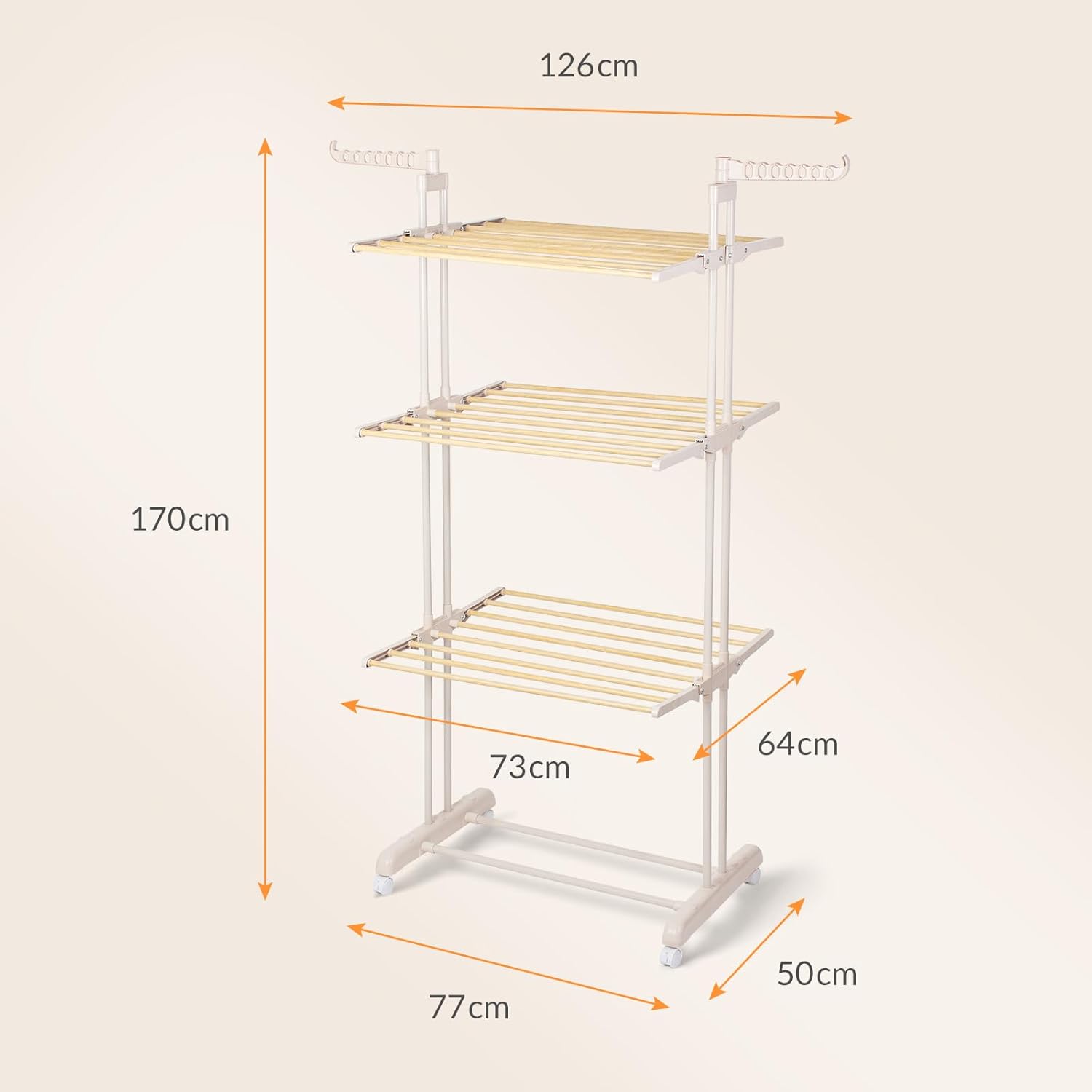 3-Tier Clothes Drying Rack — 7